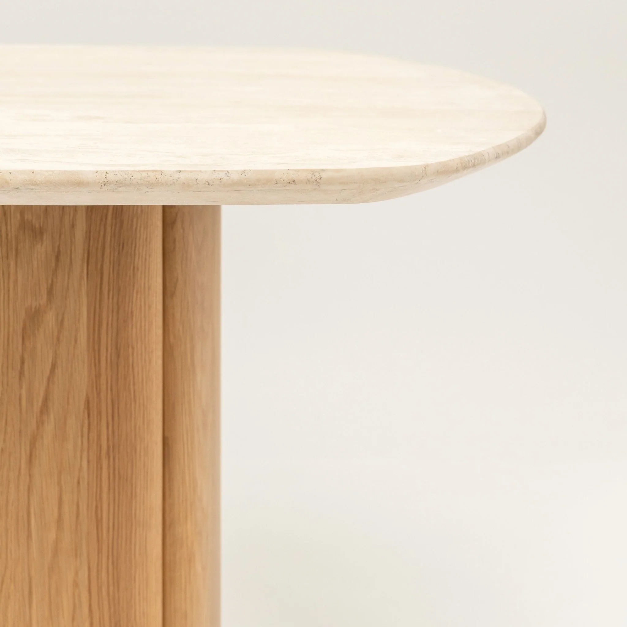 Tathra Table - Light Oak & Travertine - Image 10