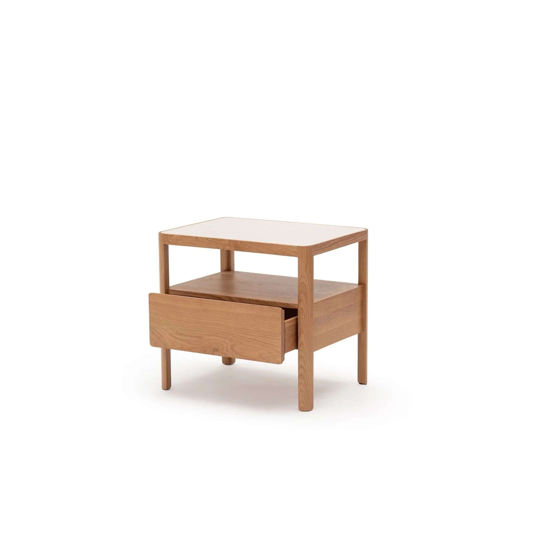 Theo Nightstand 60 - Light Oak & Sintered Stone - Image 5