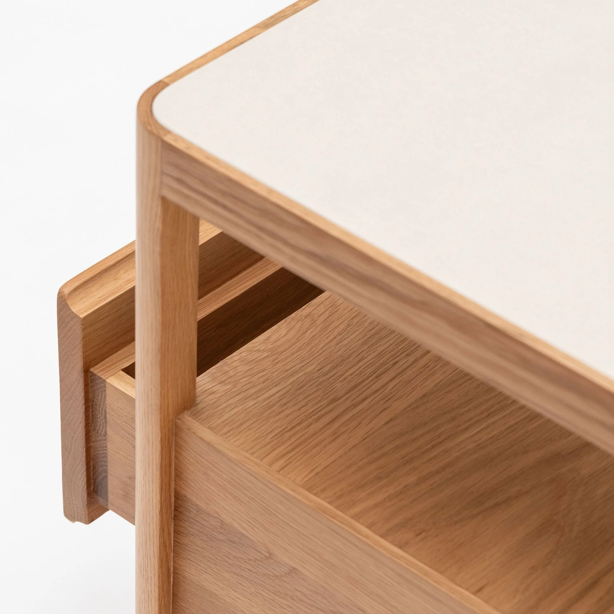 Theo Nightstand 60 - Light Oak & Sintered Stone - Image 9
