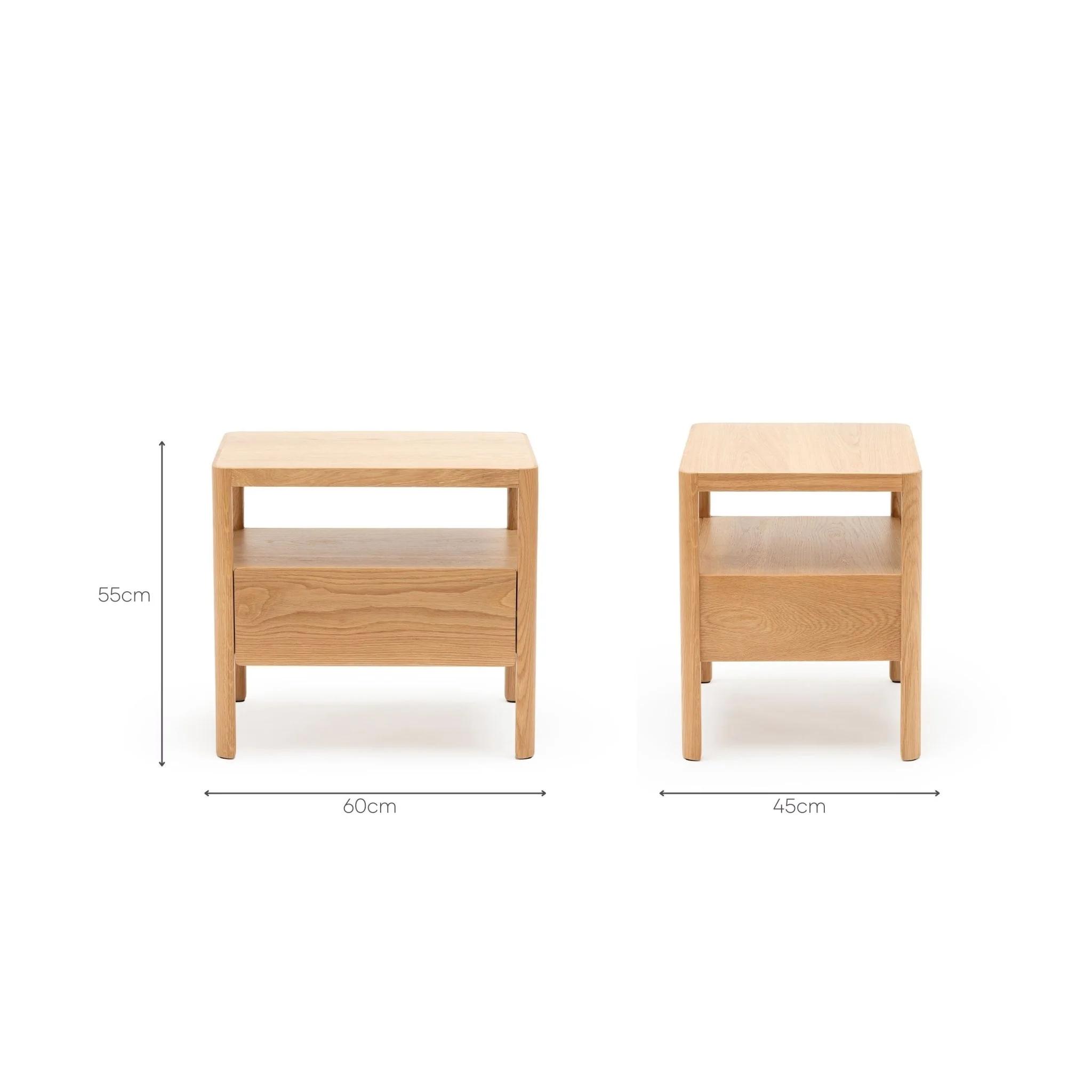 Theo Nightstand 60 - Light Oak - Image 15