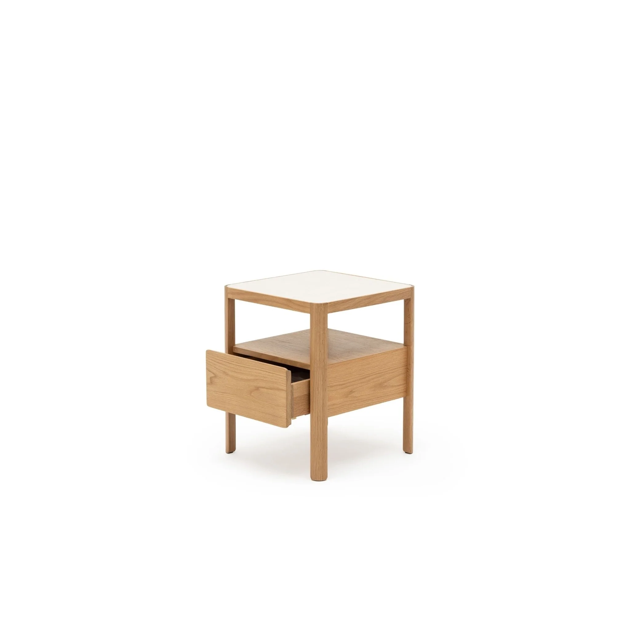 Theo Nightstand 45 - Light Oak & Sintered Stone - Image 5