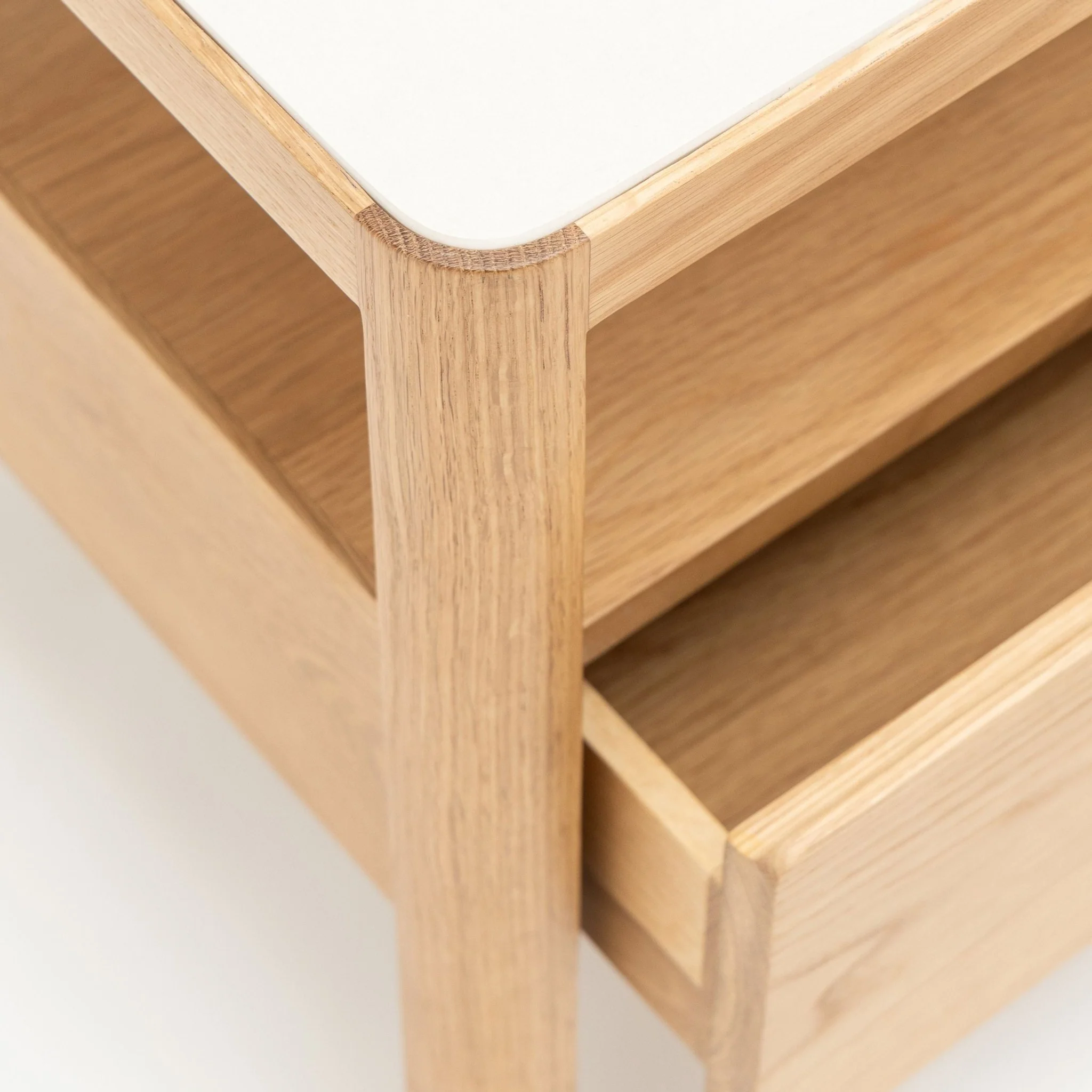 Theo Nightstand 45 - Light Oak & Sintered Stone - Image 8