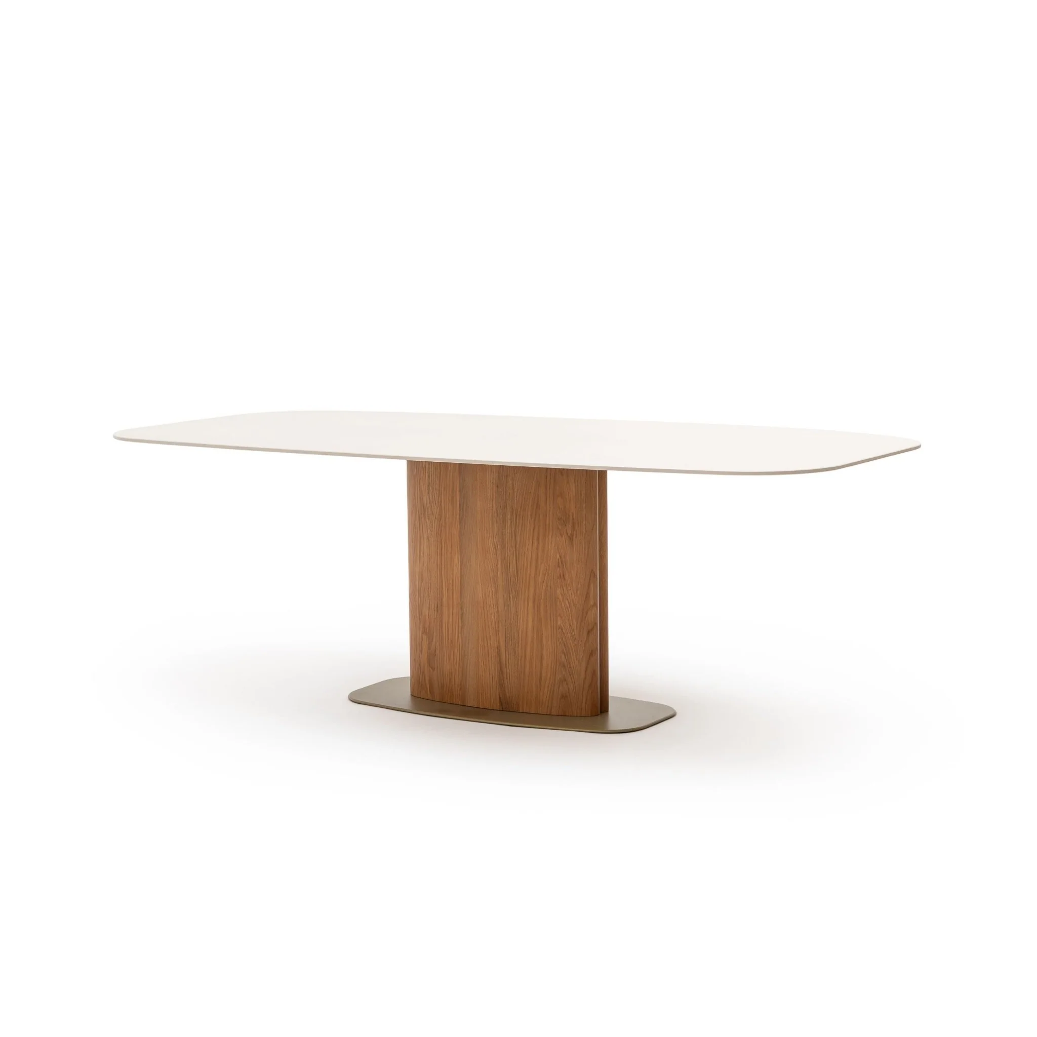 Tilba Pedestal Table - Light Oak - Image 2