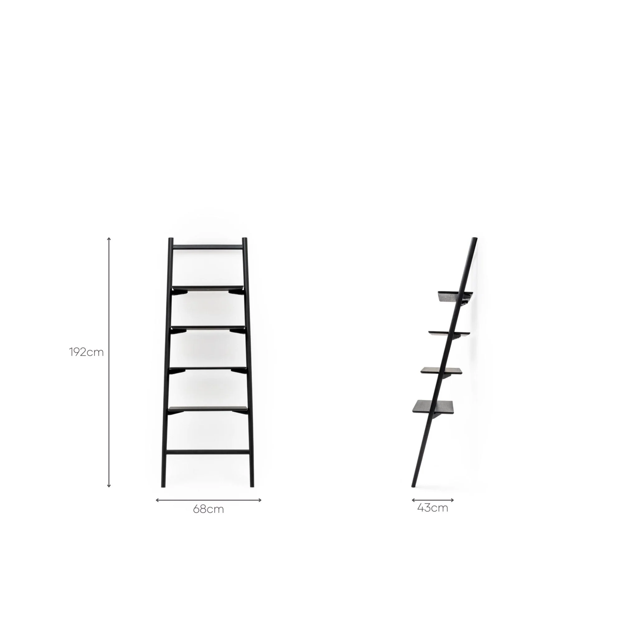 Tosta Leaning Shelf - Black Oak - Image 7
