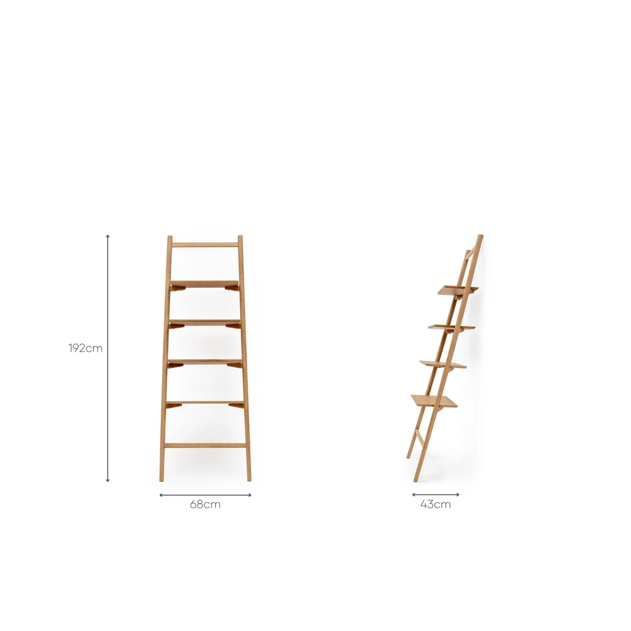 Tosta Leaning Shelf - Light Oak - Image 3