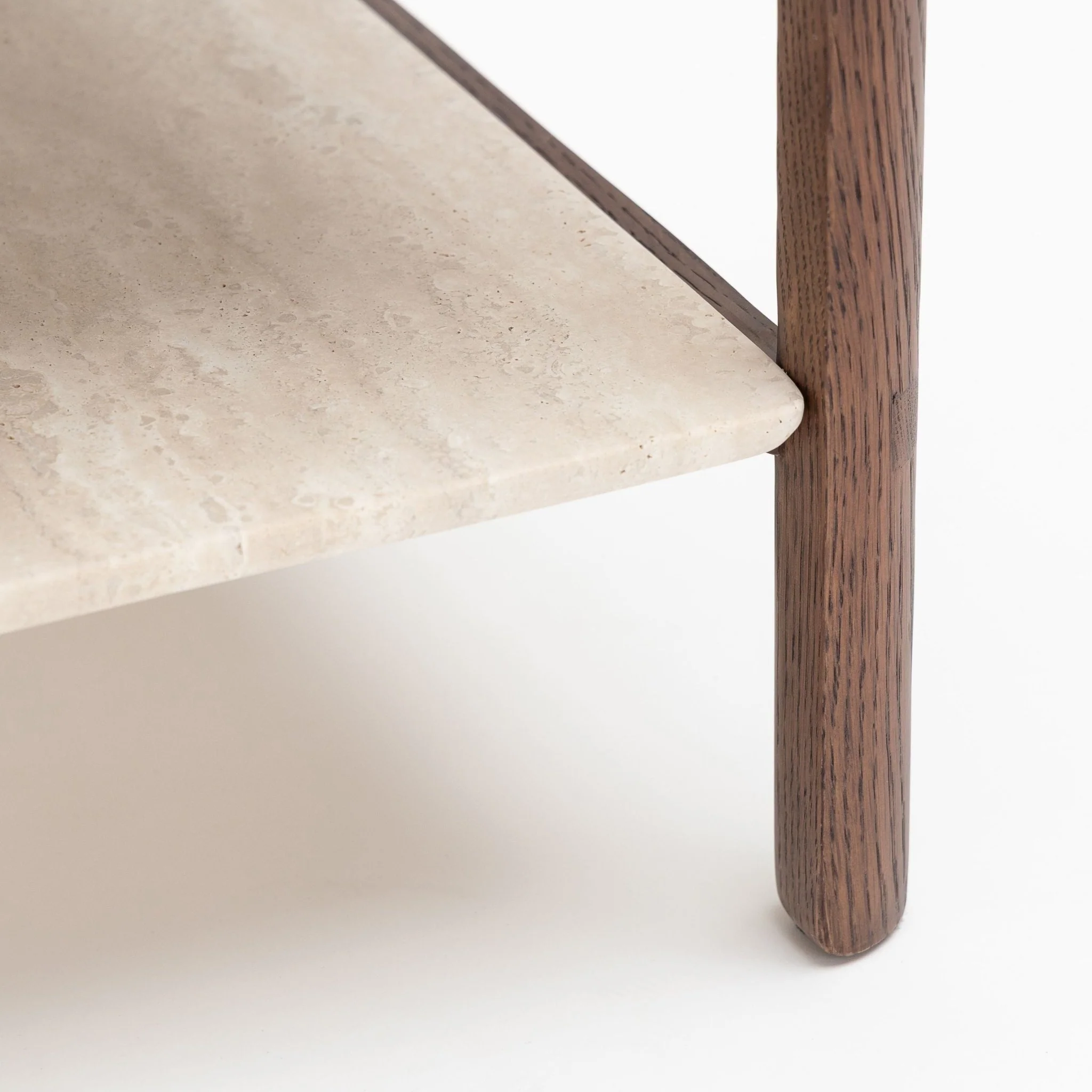Tye Nightstand 45  - Espresso Oak & Travertine - Image 11