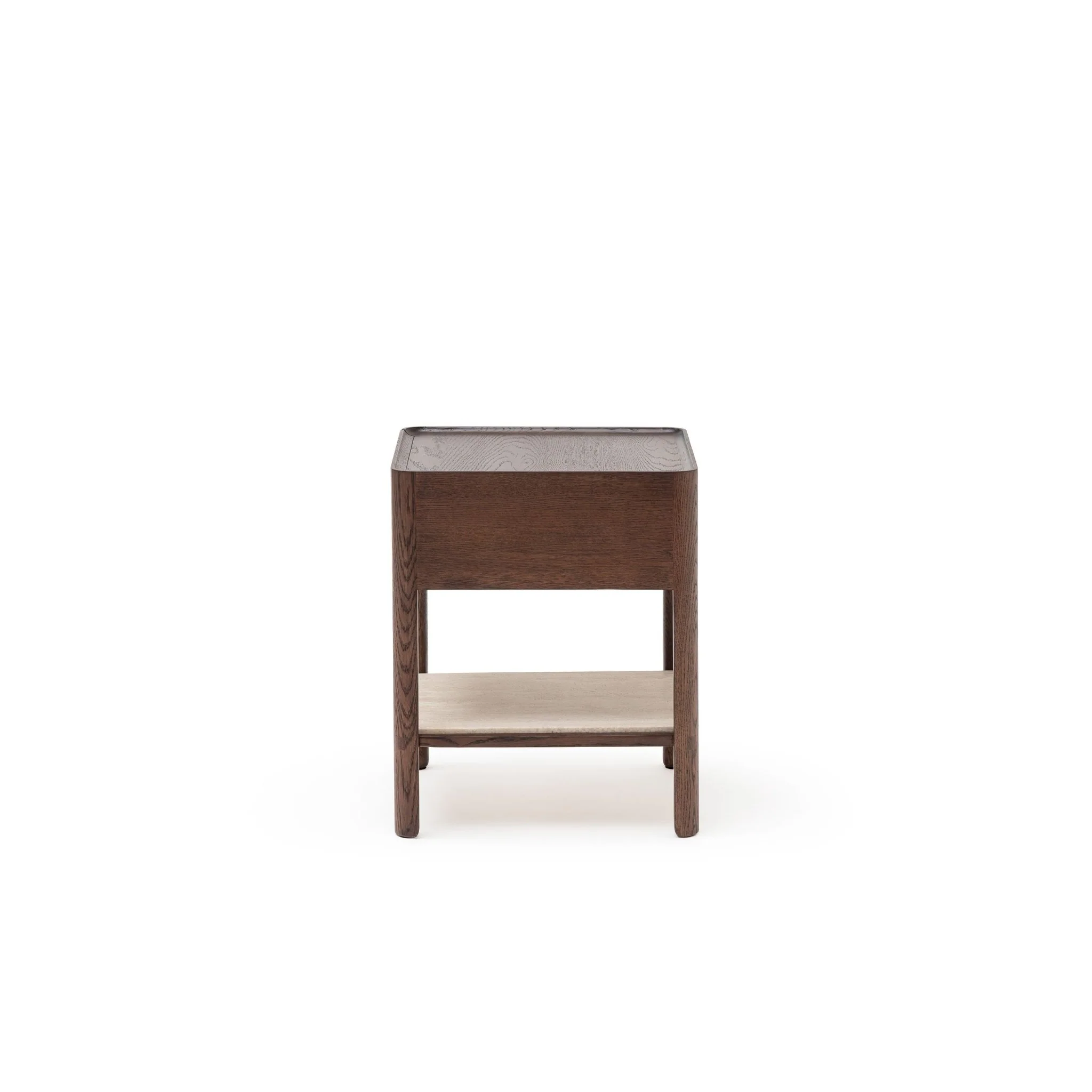 Tye Nightstand 45  - Espresso Oak & Travertine - Image 2