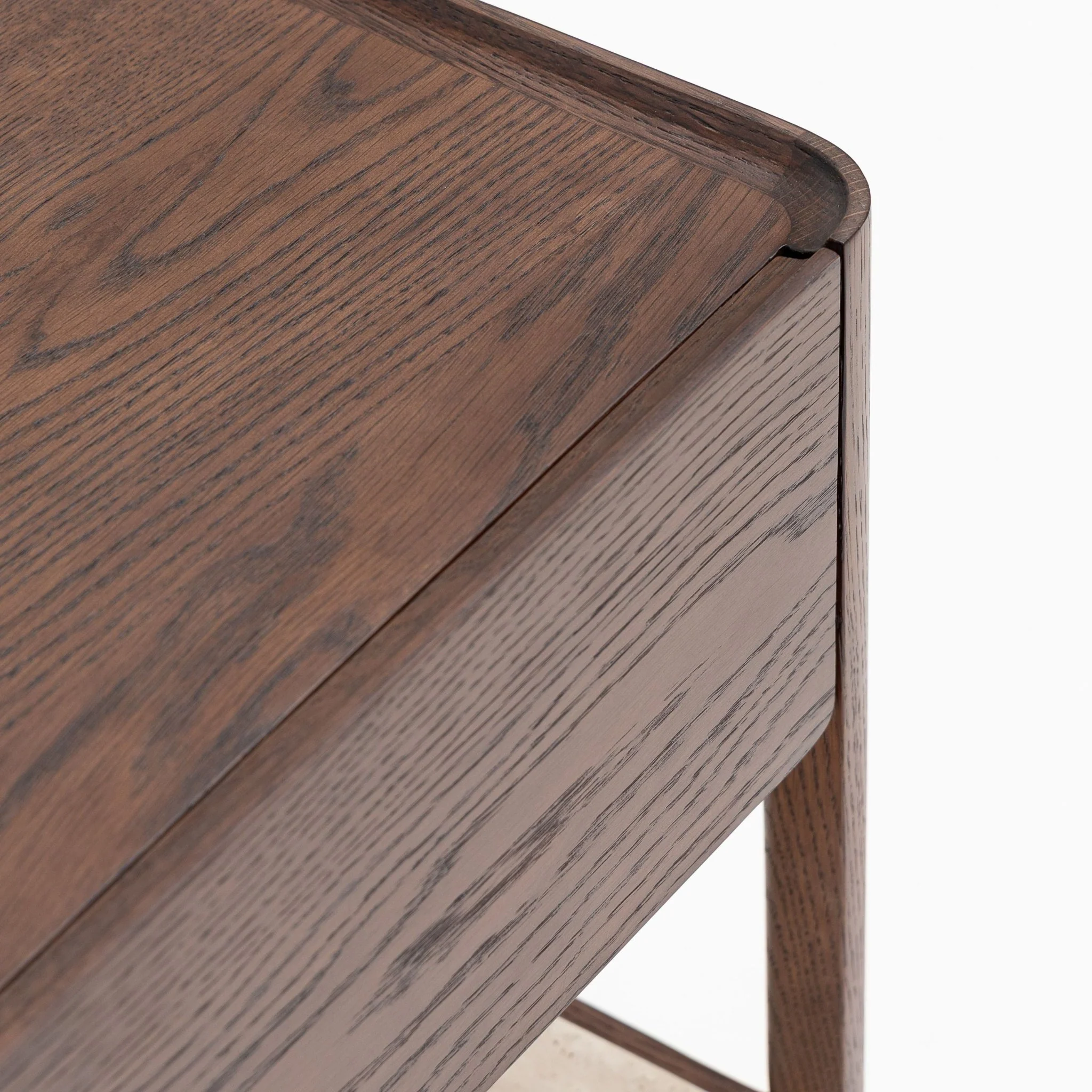 Tye Nightstand 45  - Espresso Oak & Travertine - Image 6