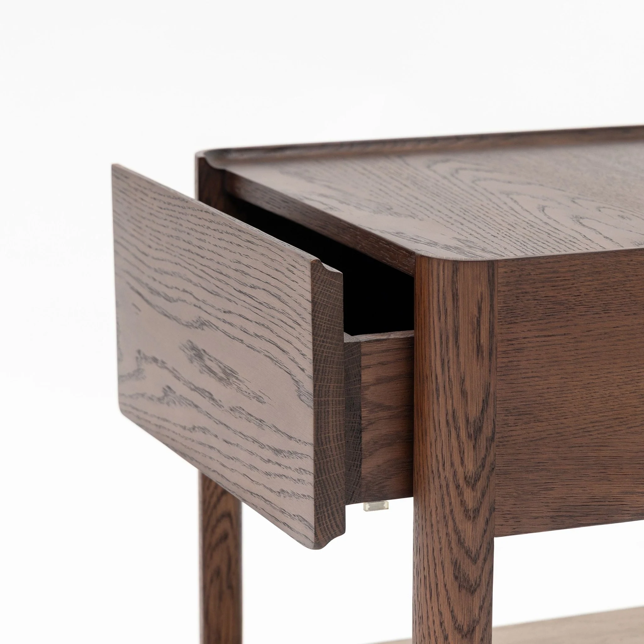 Tye Nightstand 45  - Espresso Oak & Travertine - Image 9