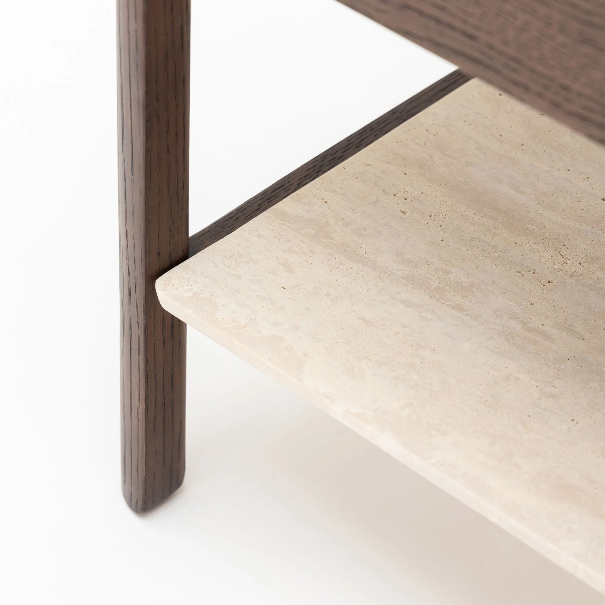 Tye Nightstand 60  - Espresso Oak & Travertine - Image 15