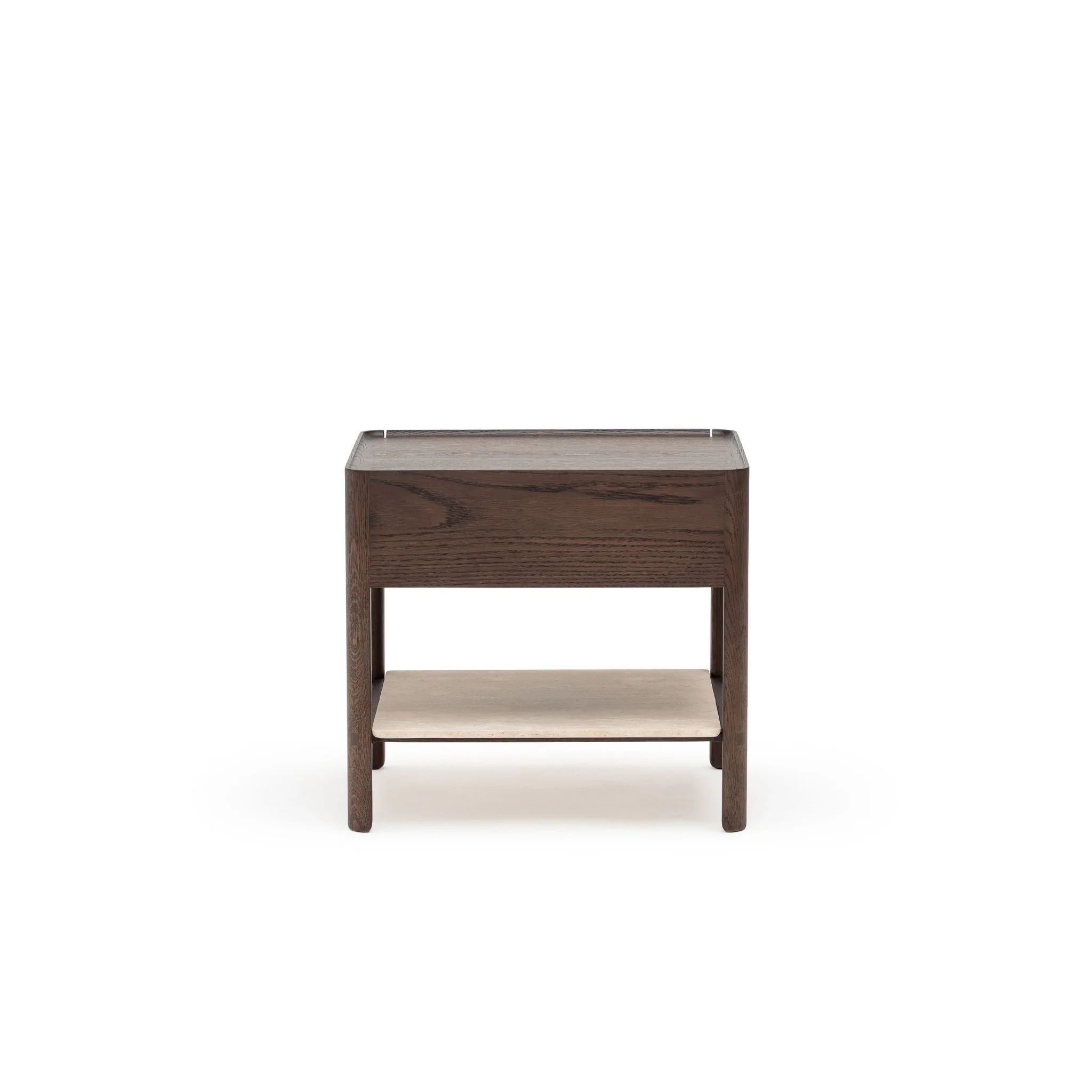 Tye Nightstand 60  - Espresso Oak & Travertine - Image 5