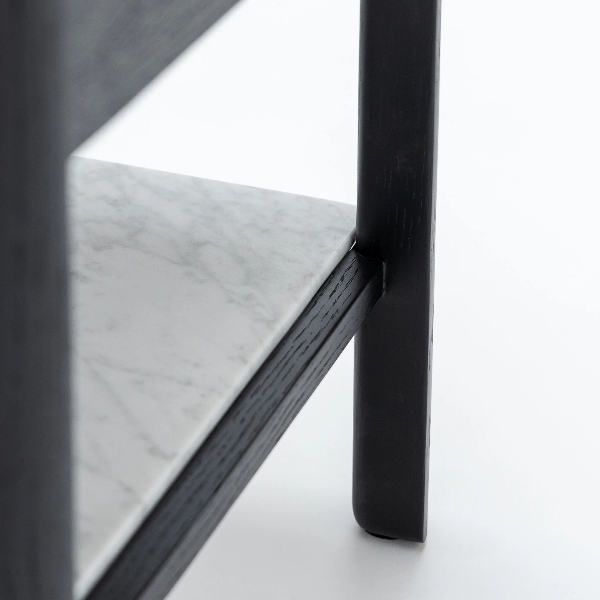 Tye Nightstand 60 - Black Oak & Bianca Carrara - Image 10