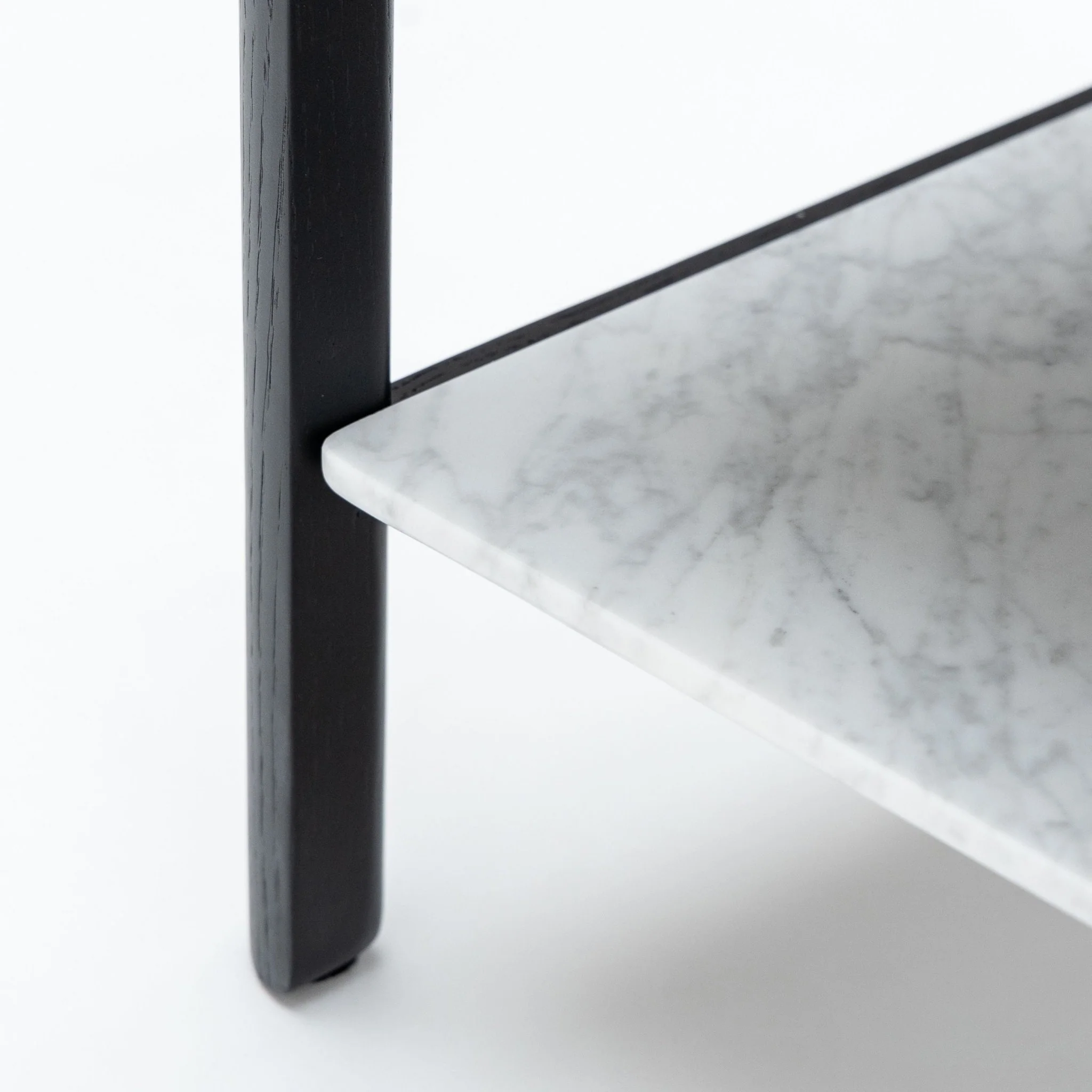 Tye Nightstand 60 - Black Oak & Bianca Carrara - Image 13