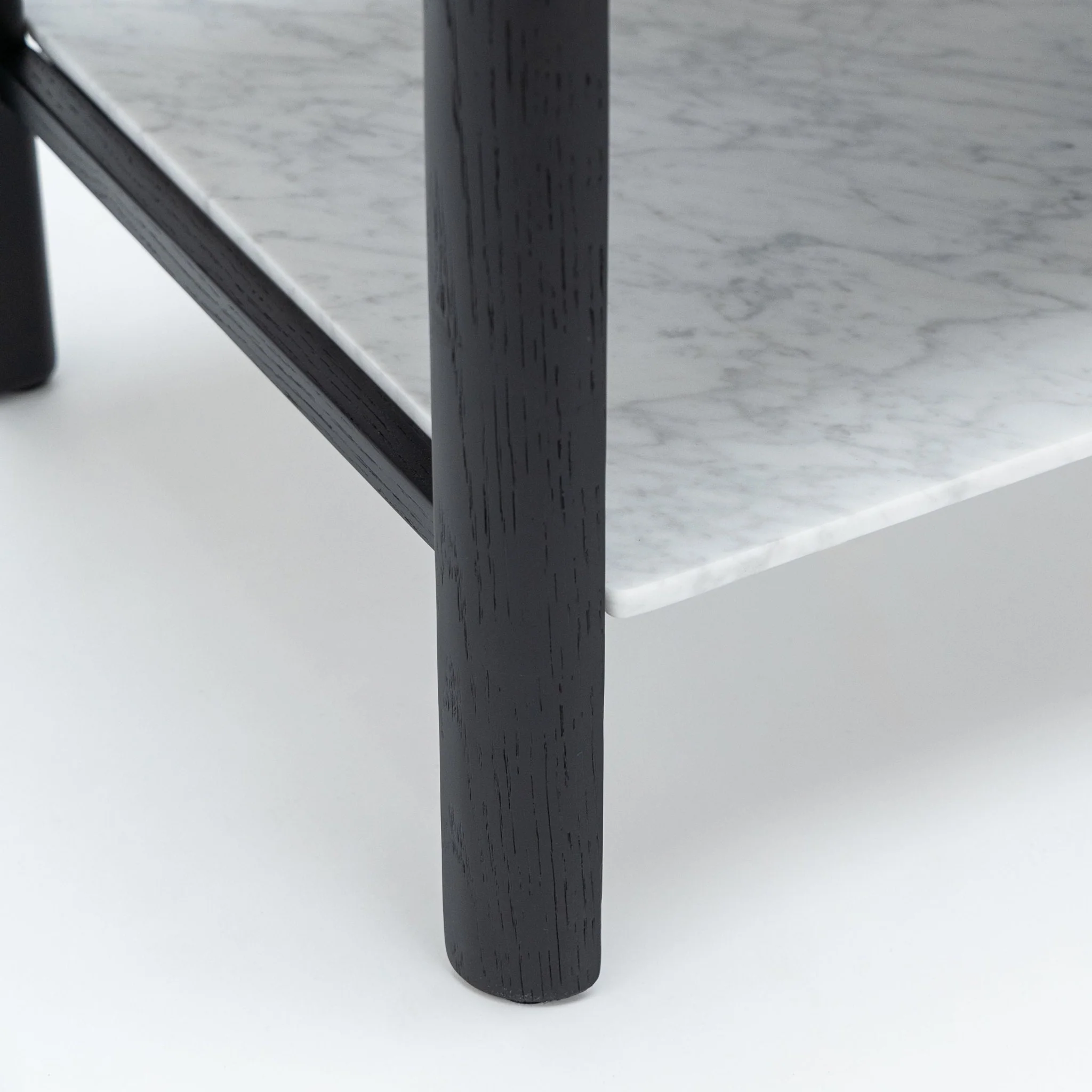 Tye Nightstand 60 - Black Oak & Bianca Carrara - Image 16