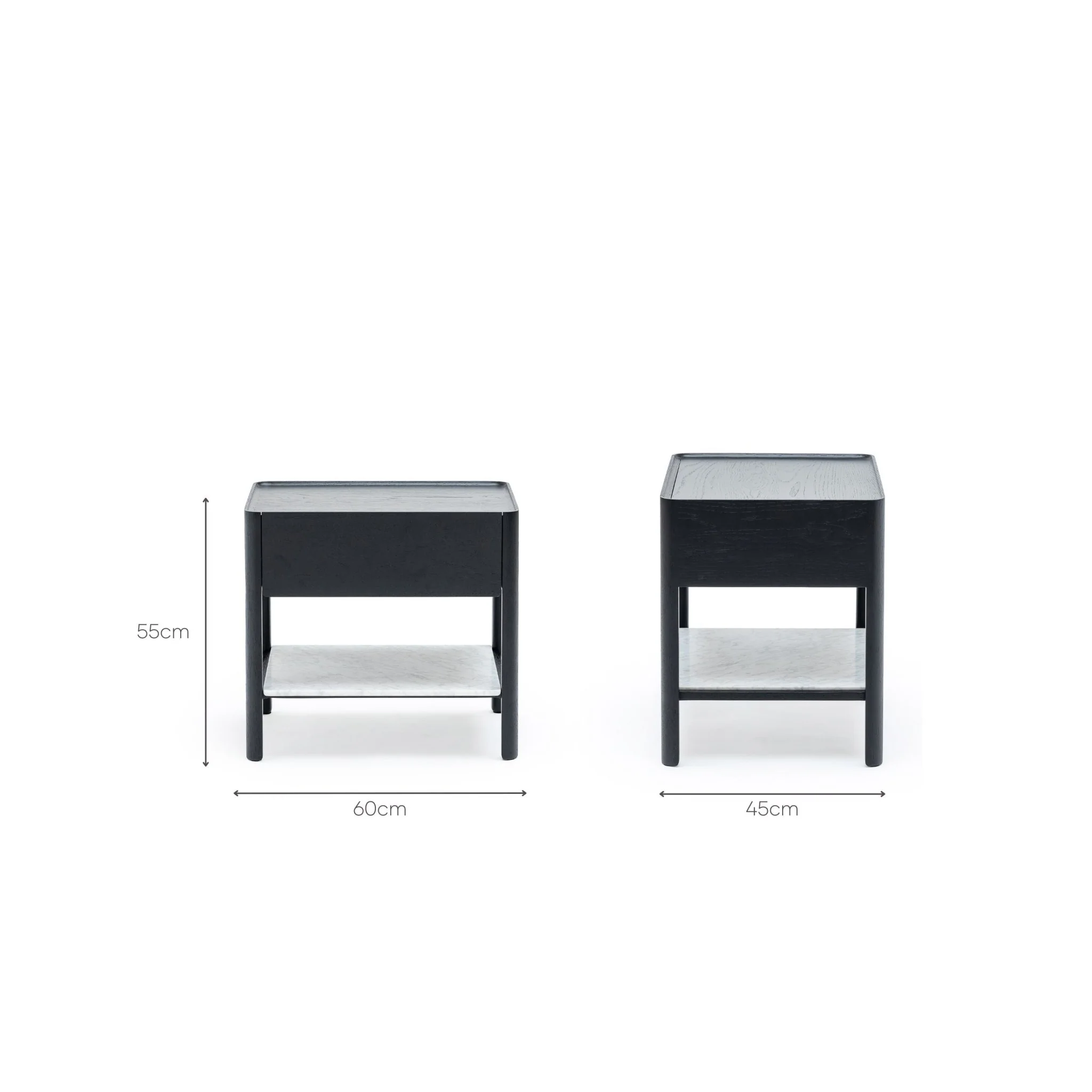 Tye Nightstand 60 - Black Oak & Bianca Carrara - Image 22