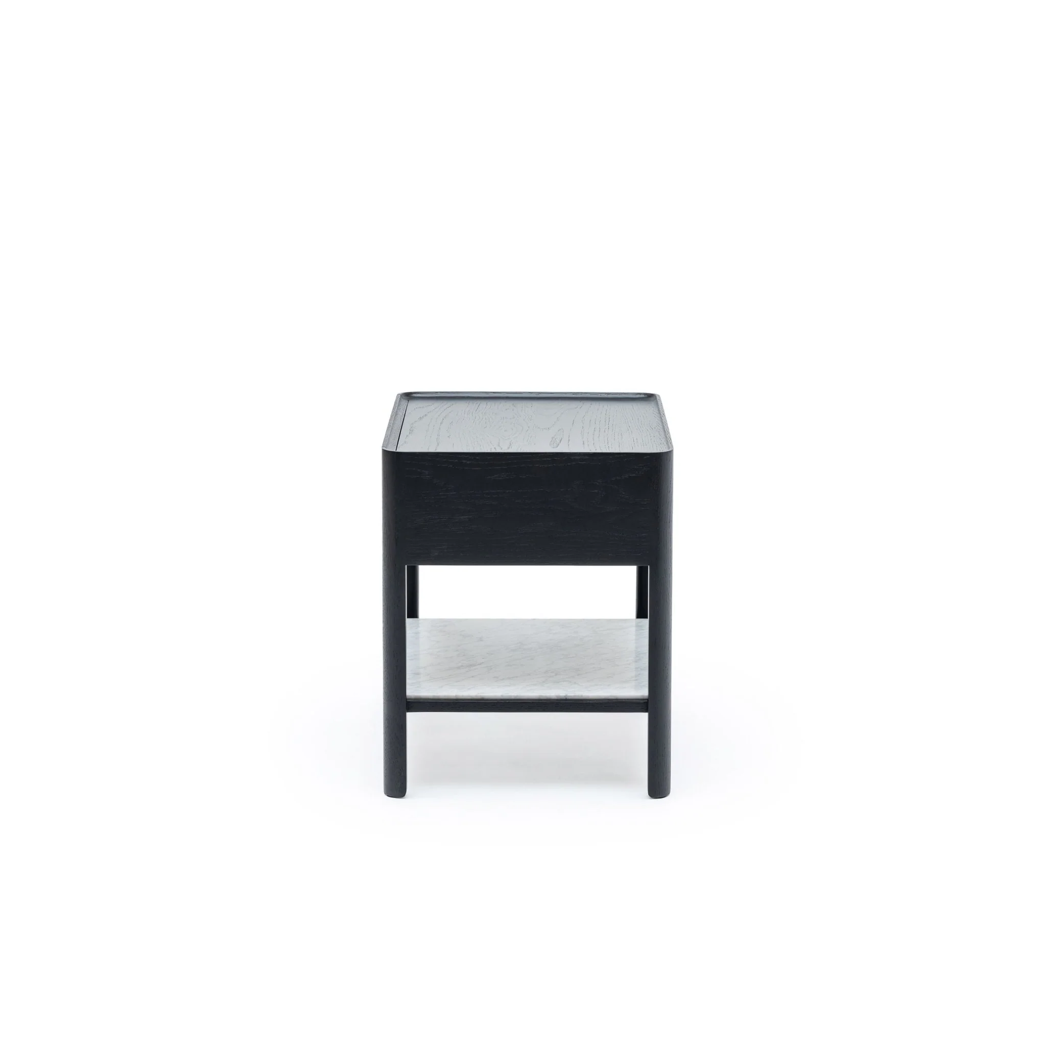 Tye Nightstand 60 - Black Oak & Bianca Carrara - Image 7