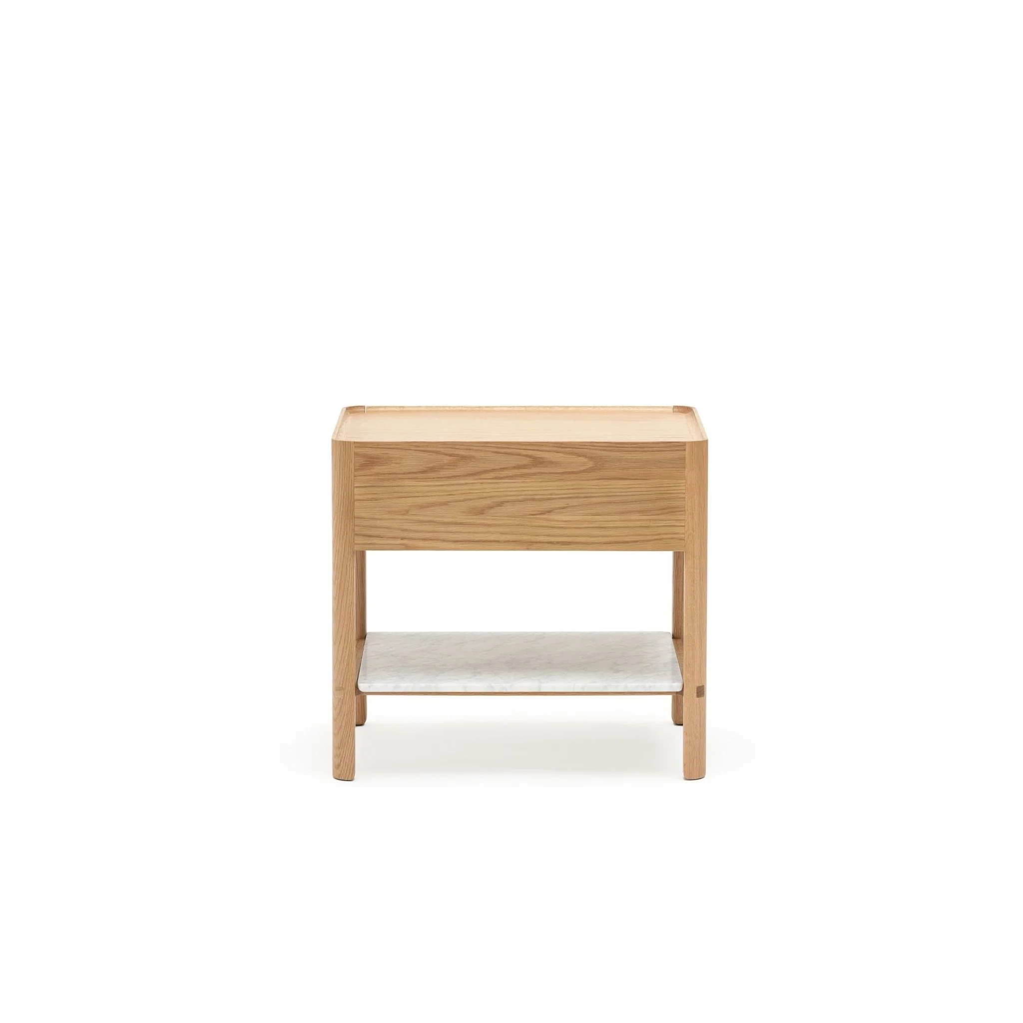Tye Nightstand 60 - Light Oak & Bianca Carrara - Image 7