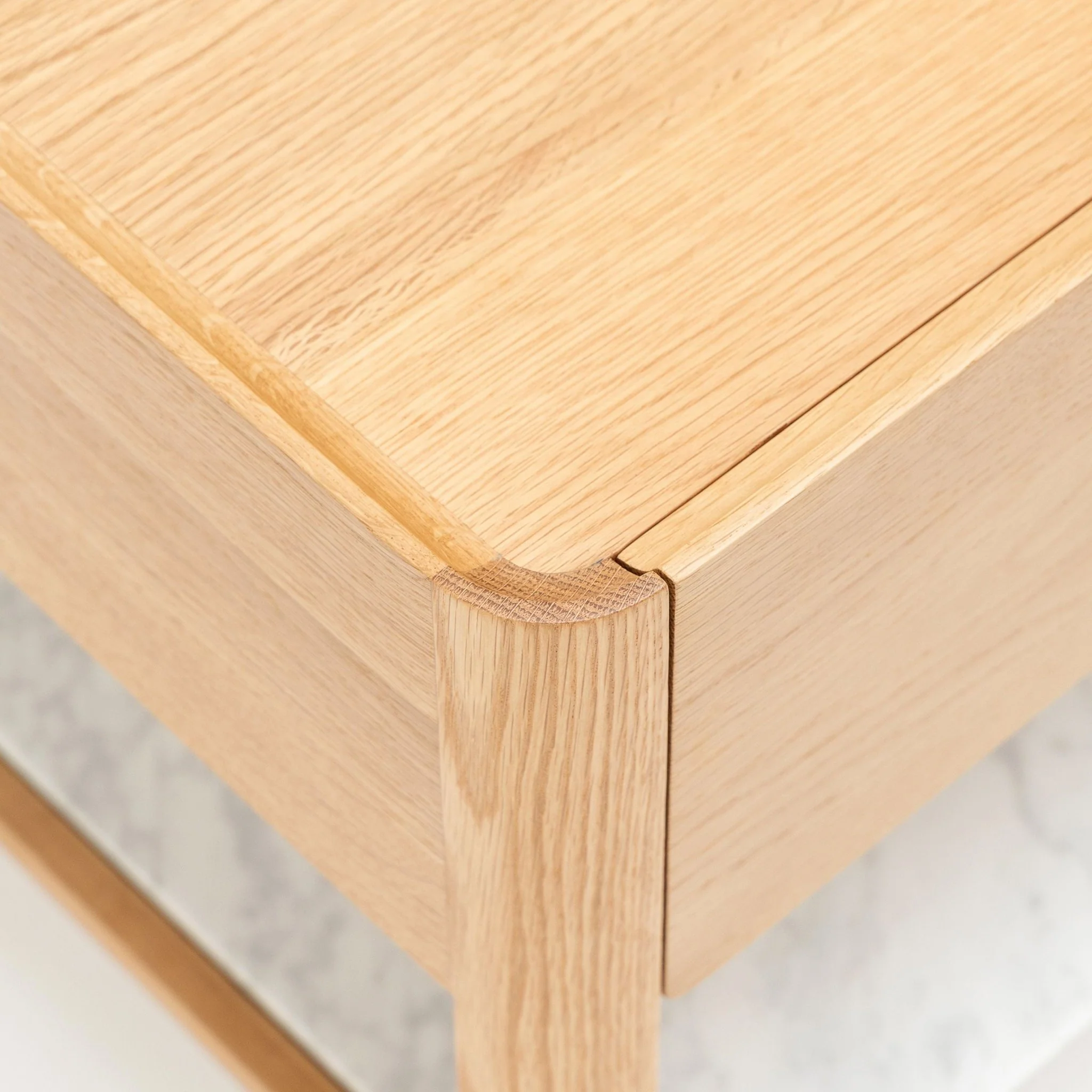 Tye Nightstand 60 - Light Oak & Bianca Carrara - Image 8