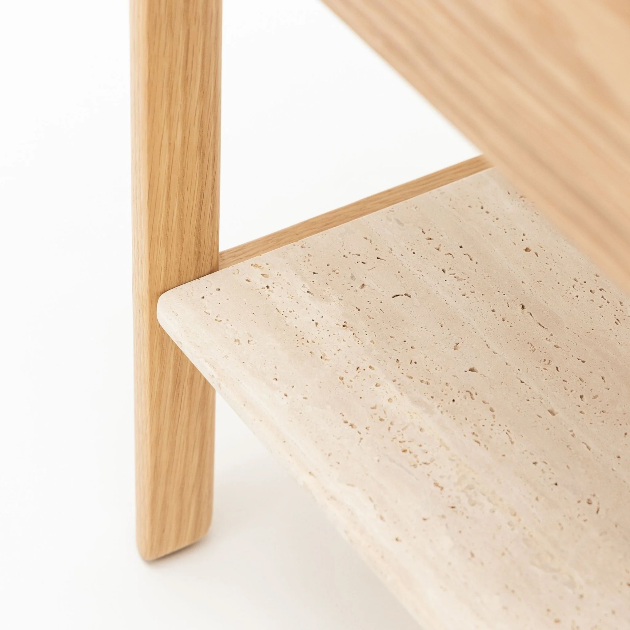 Tye Nightstand 60 - Light Oak & Travertine - Image 13