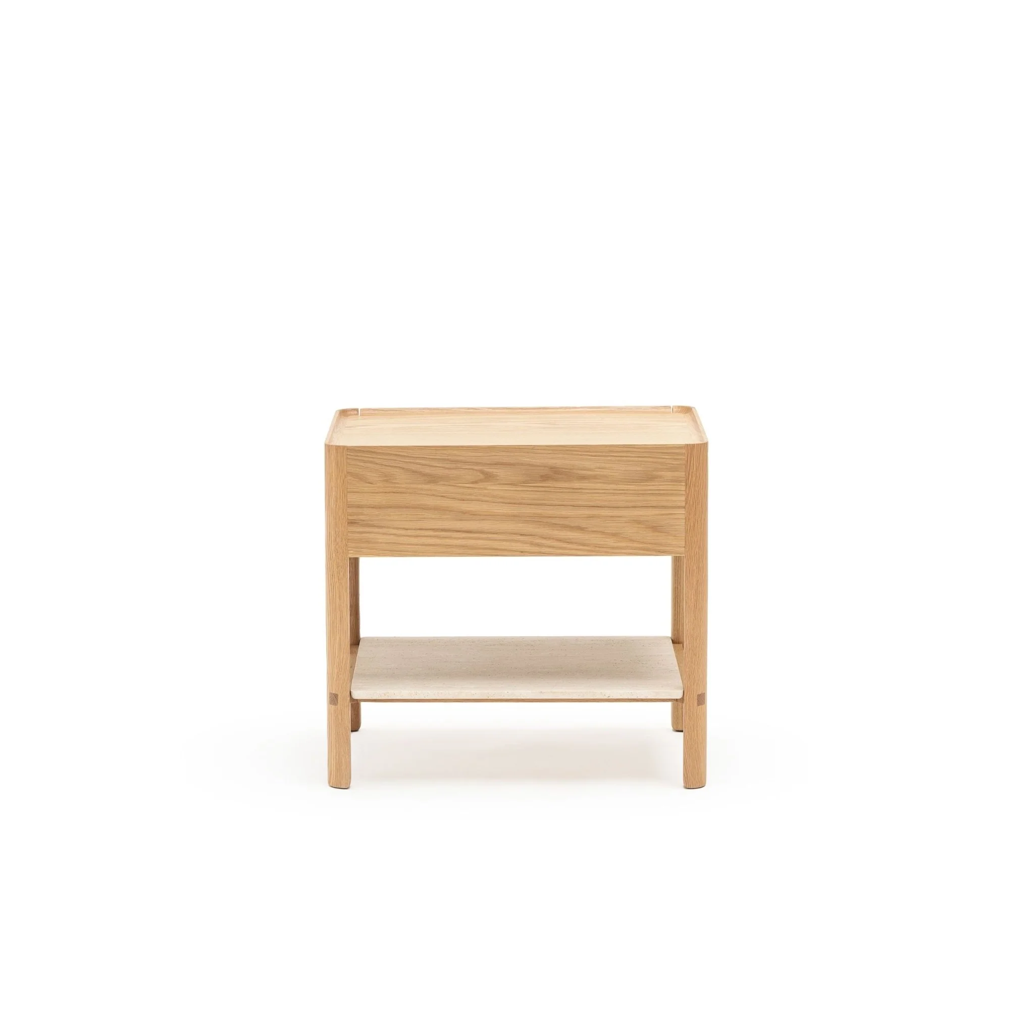 Tye Nightstand 60 - Light Oak & Travertine - Image 7