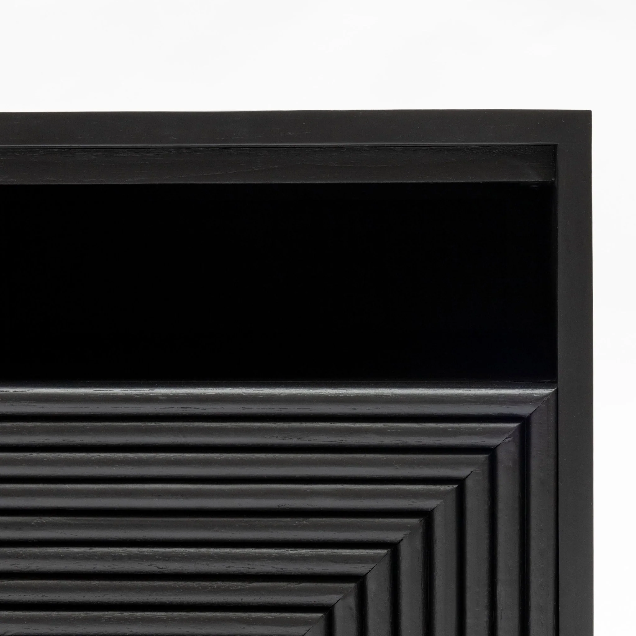 Verona Bedside Table - Black - Image 10