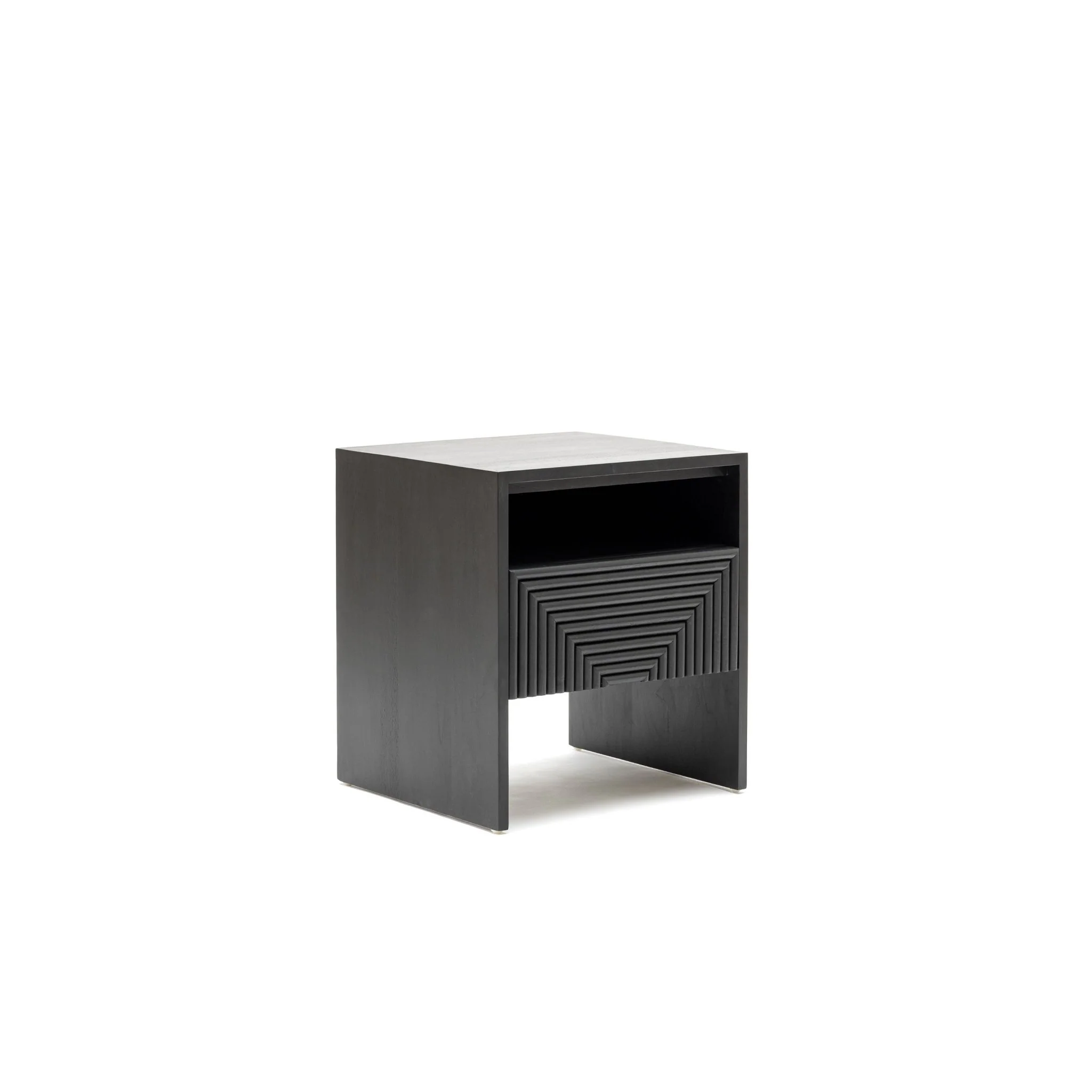 Verona Bedside Table - Black - Image 3