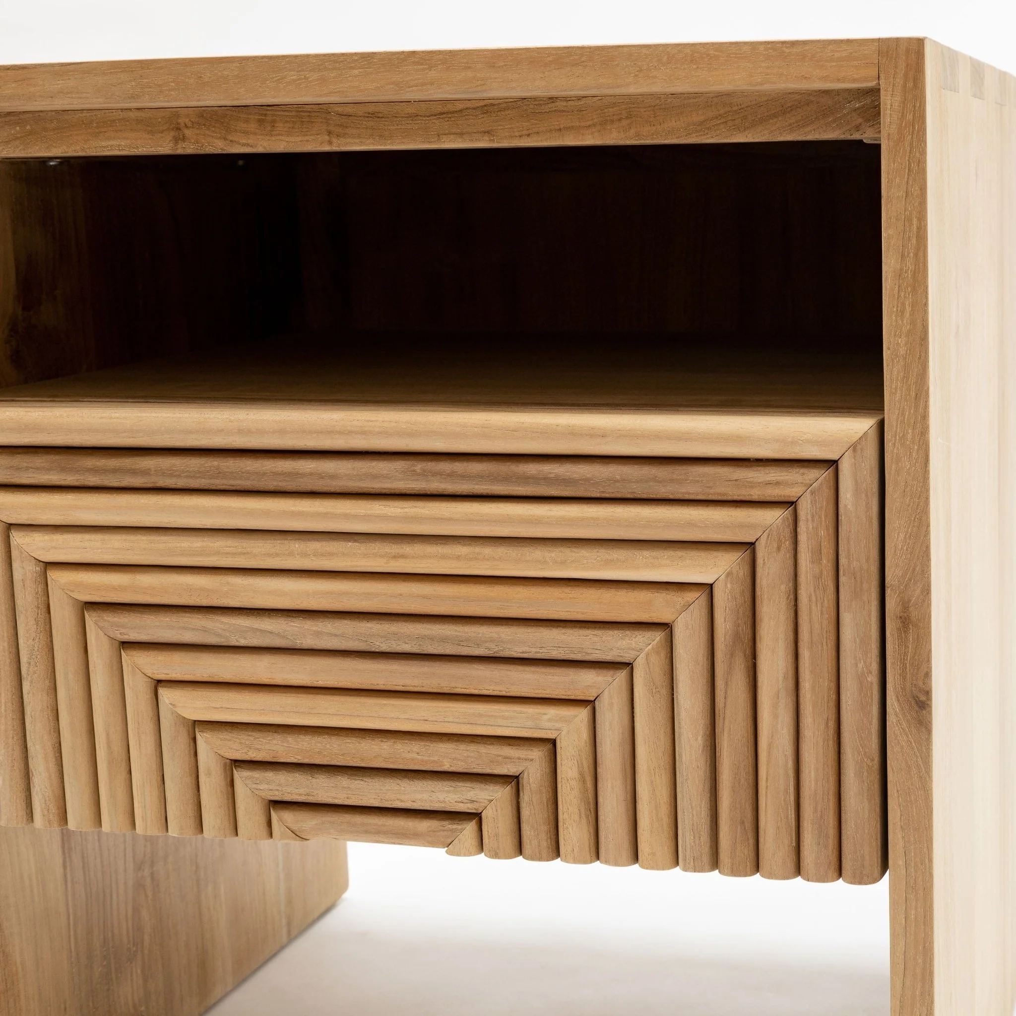 Verona Bedside Table - Natural - Image 11