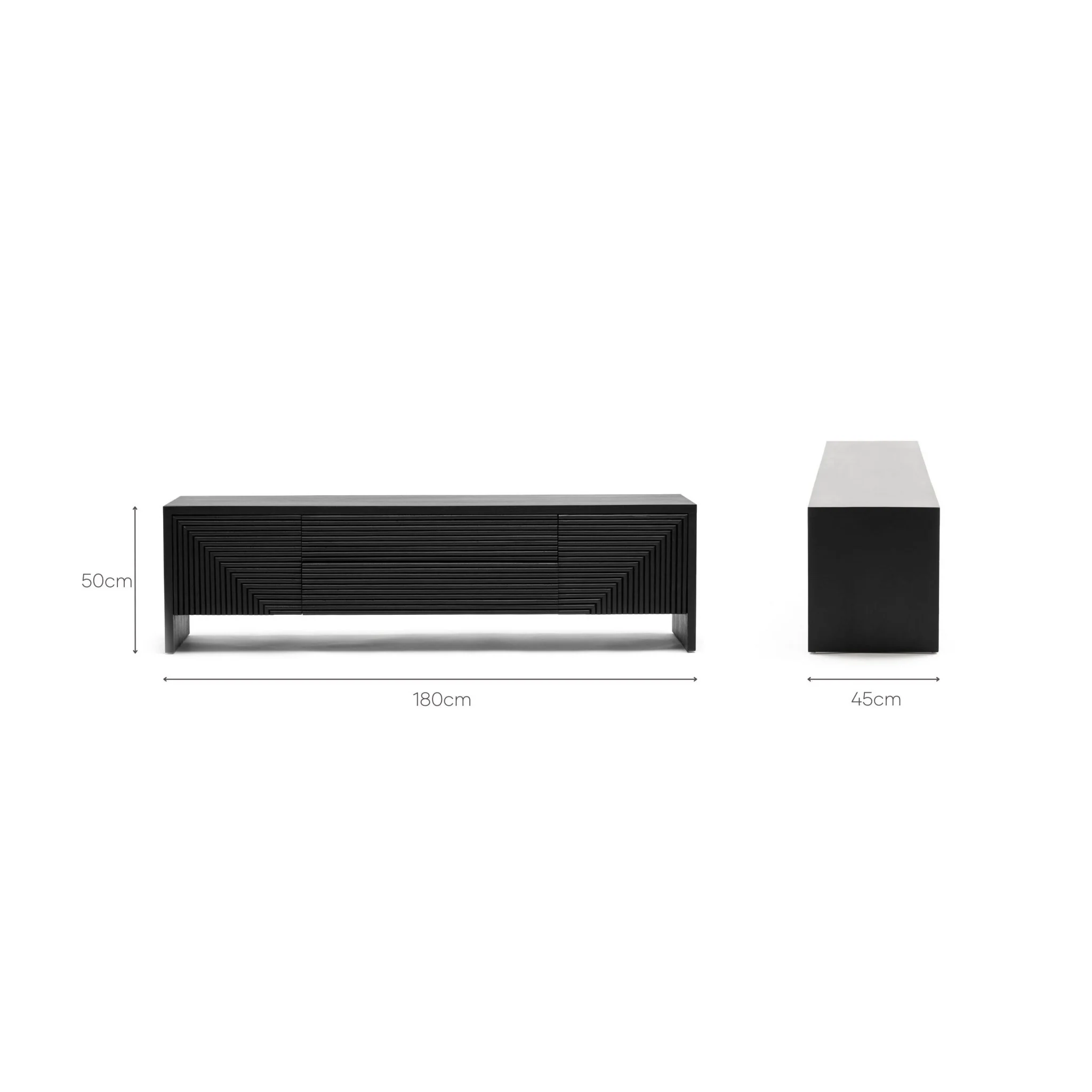 Verona Entertainment Unit - Black - Image 11