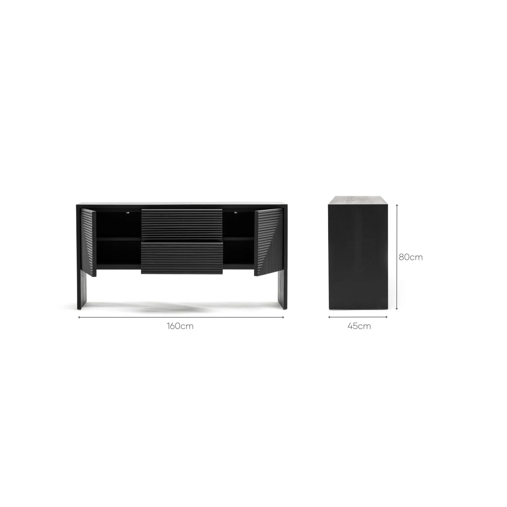 Verona Sideboard - Black - Image 11