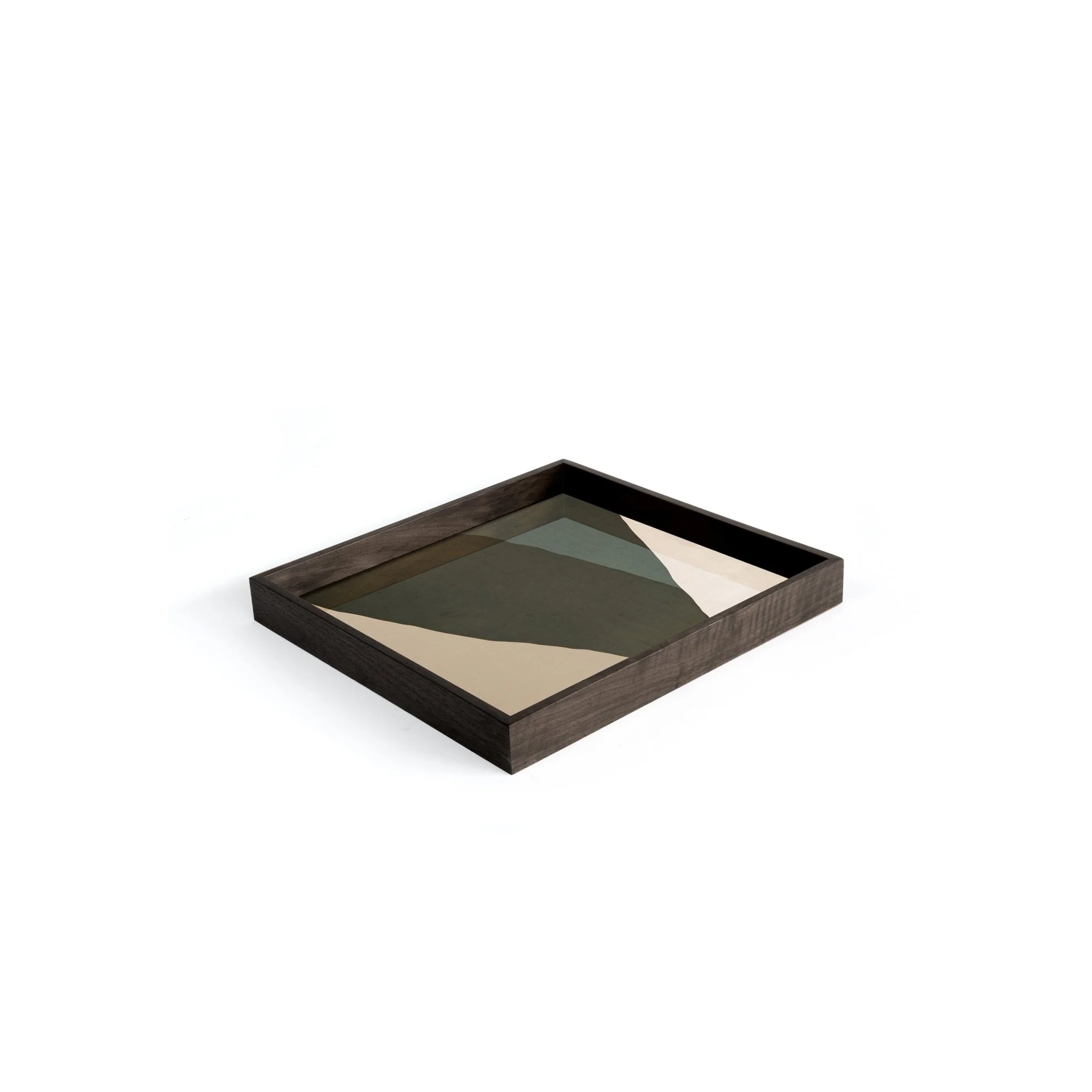 Wabi Sabi Square Glass Tray - Blue - Image 3
