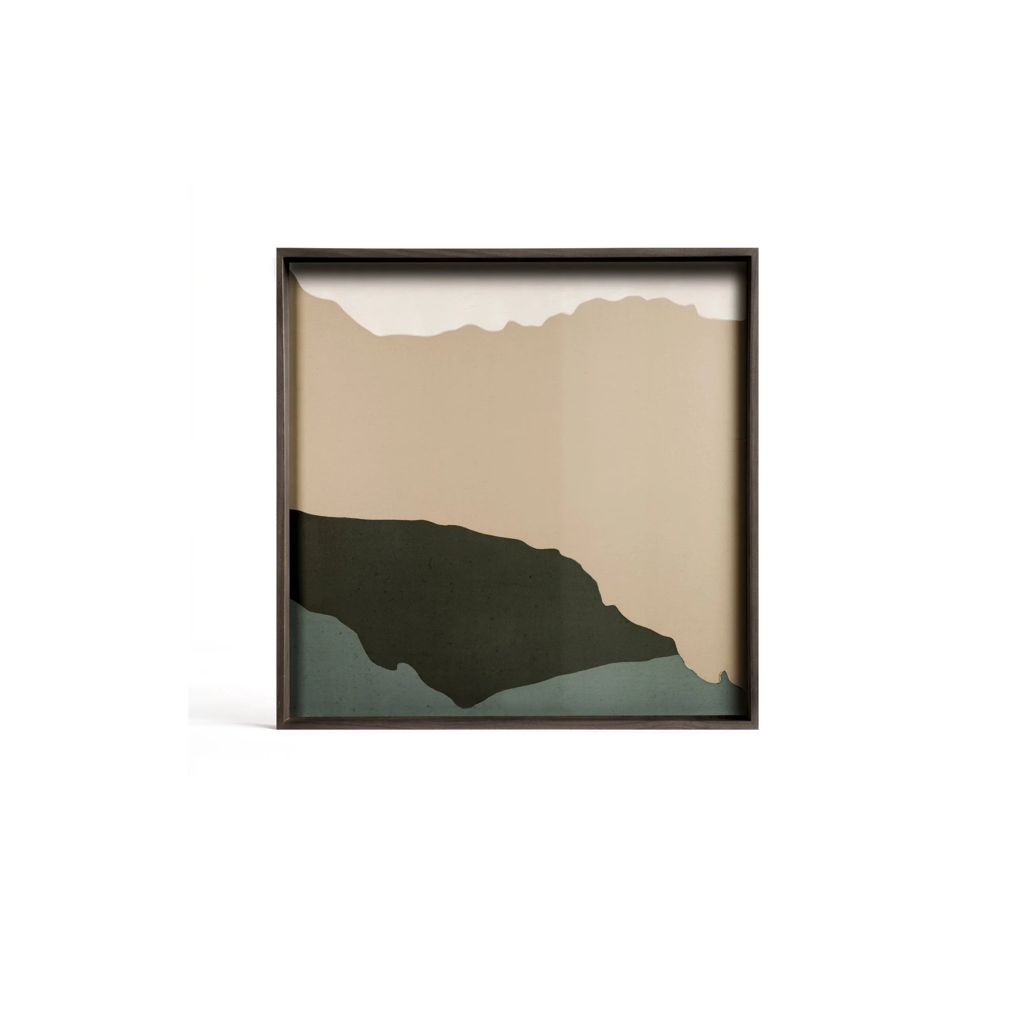 Wabi Sabi Square Glass Tray - Cream