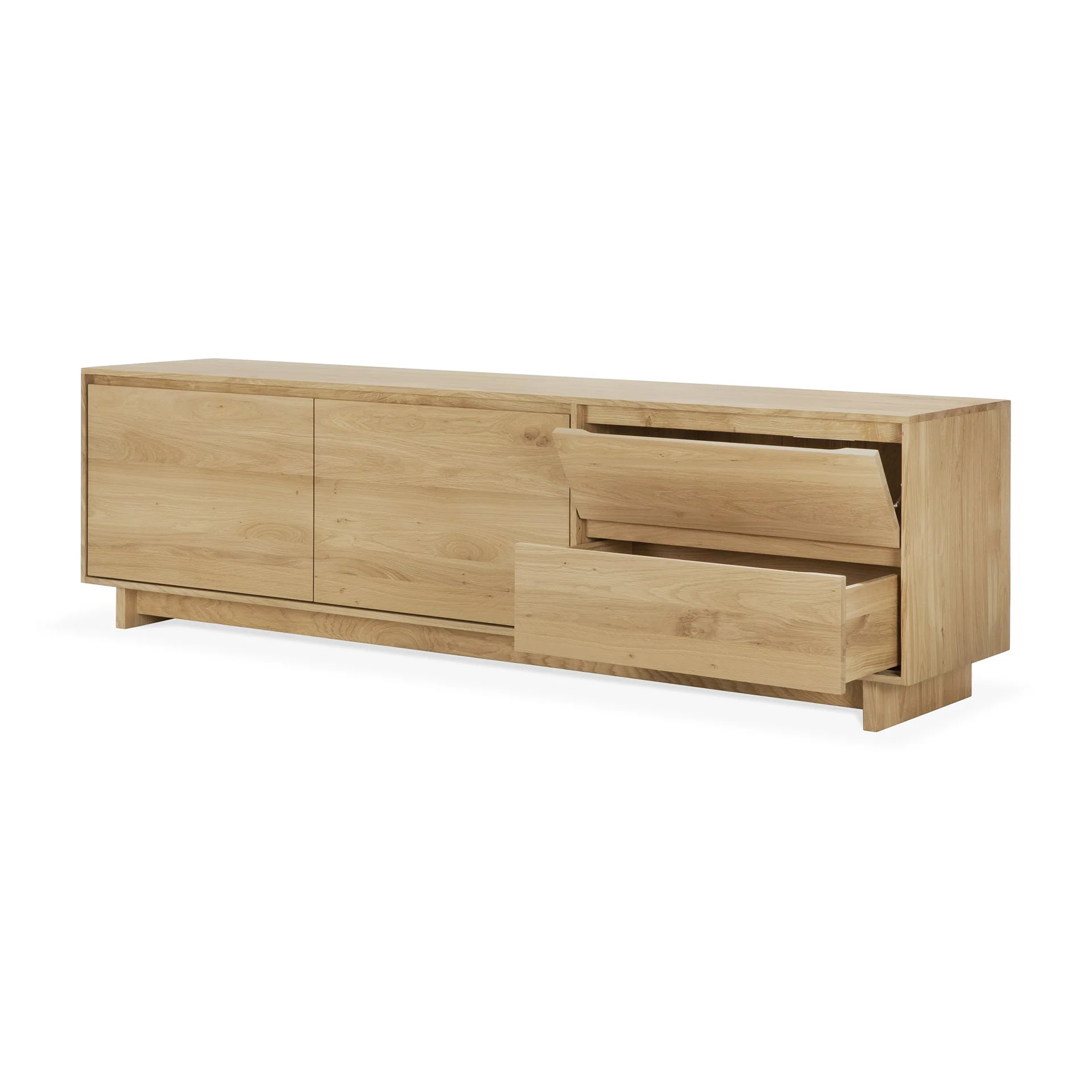 Wave TV Cupboard - Oak - Image 3