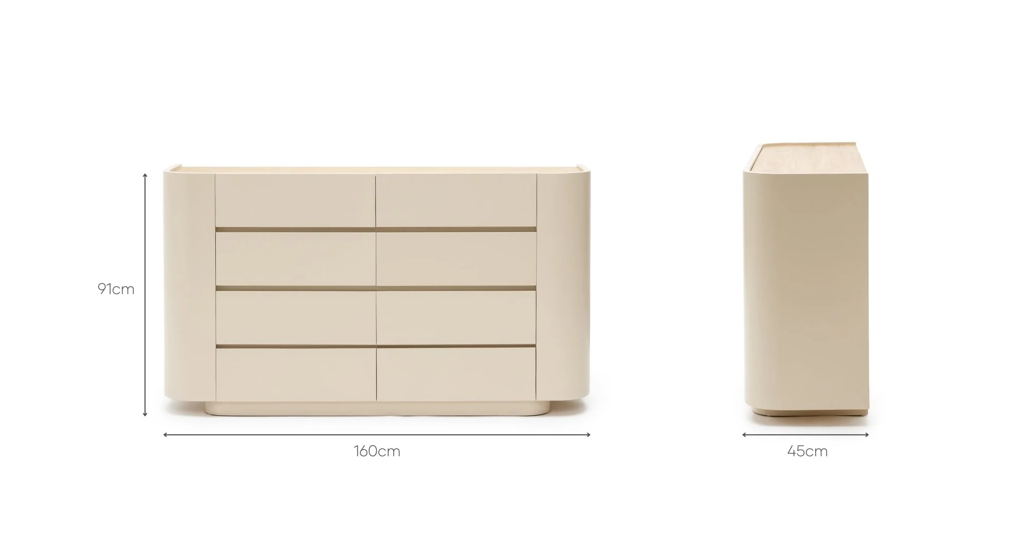Willow Dresser - Beige - Image 17