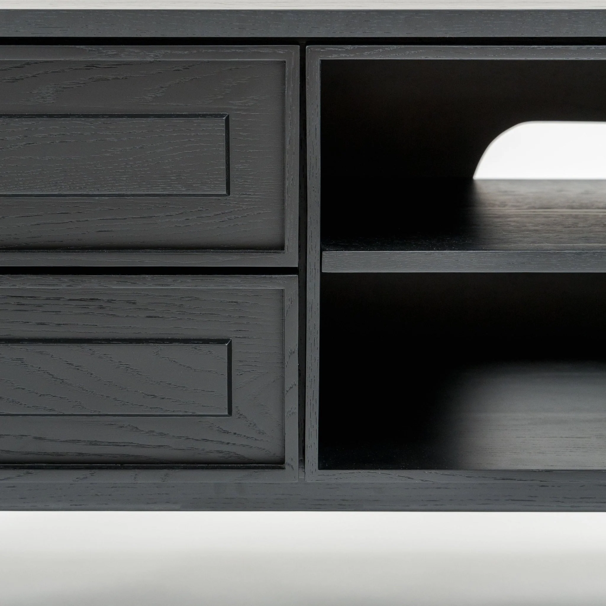 Yorke 220 Entertainment Unit - Black Oak - Image 6