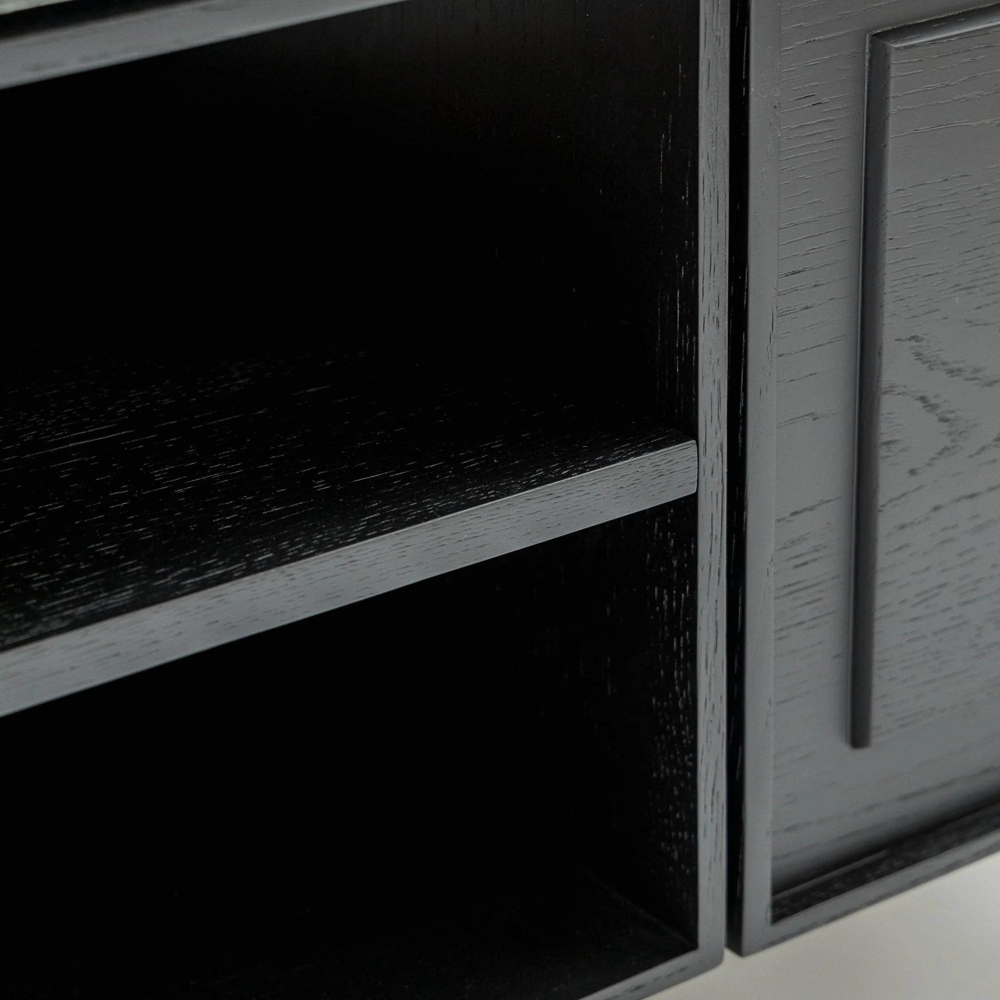 Yorke 220 Entertainment Unit - Black Oak & Nero Perlato - Image 10