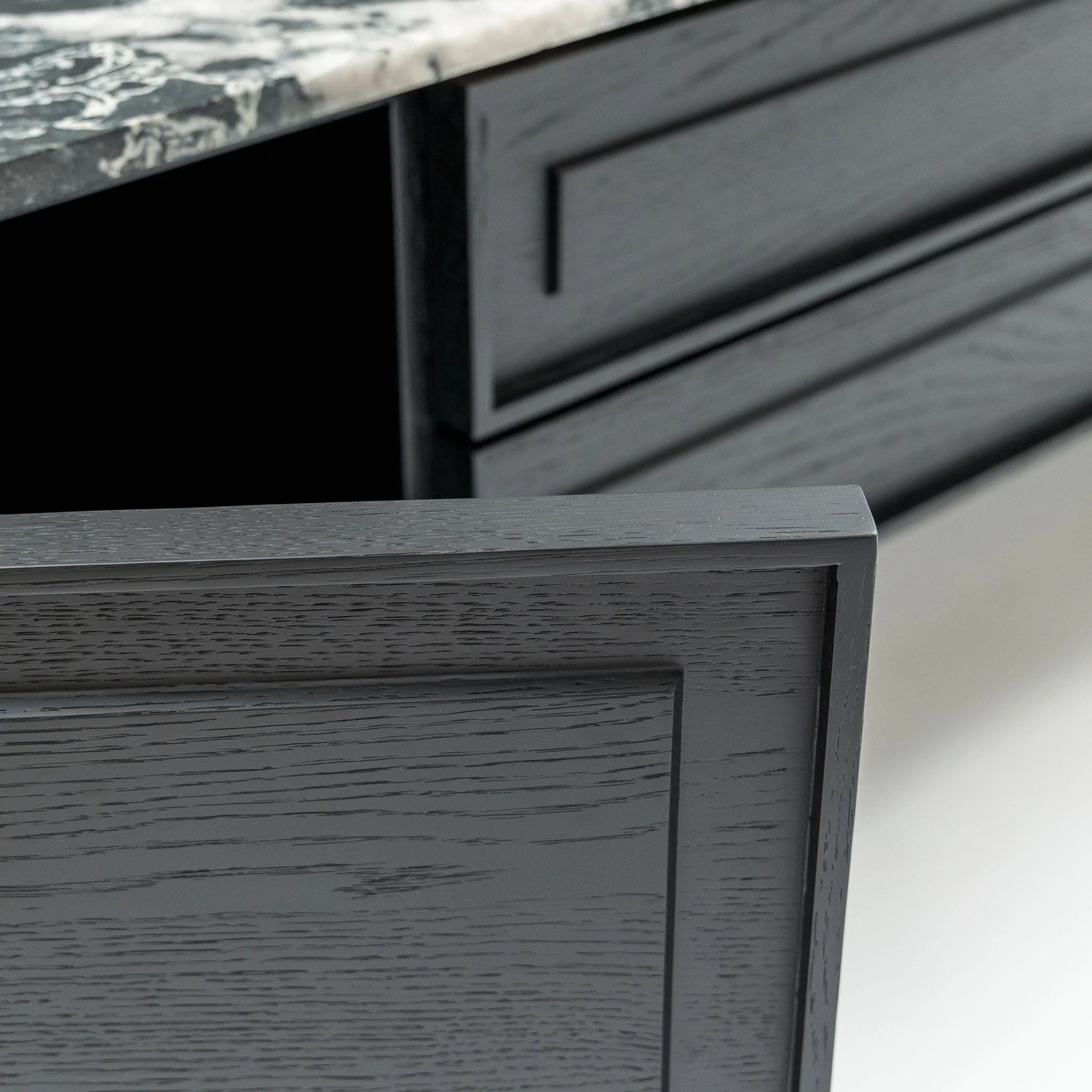 Yorke 220 Entertainment Unit - Black Oak & Nero Perlato - Image 9