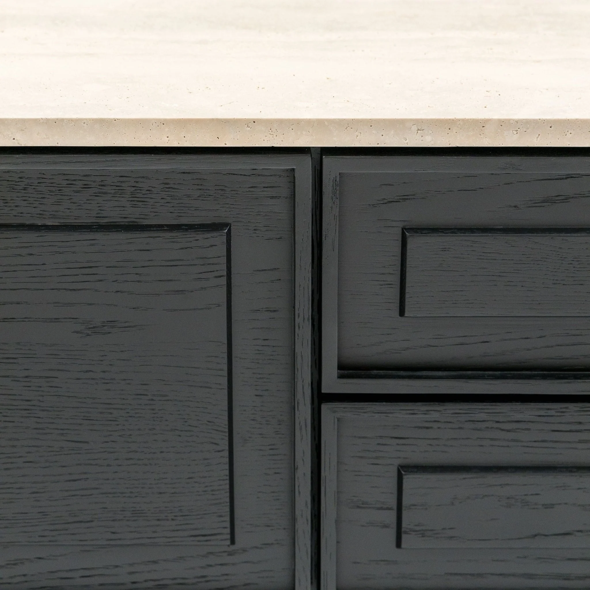 Yorke 220 Entertainment Unit - Black Oak & Travertine - Image 7