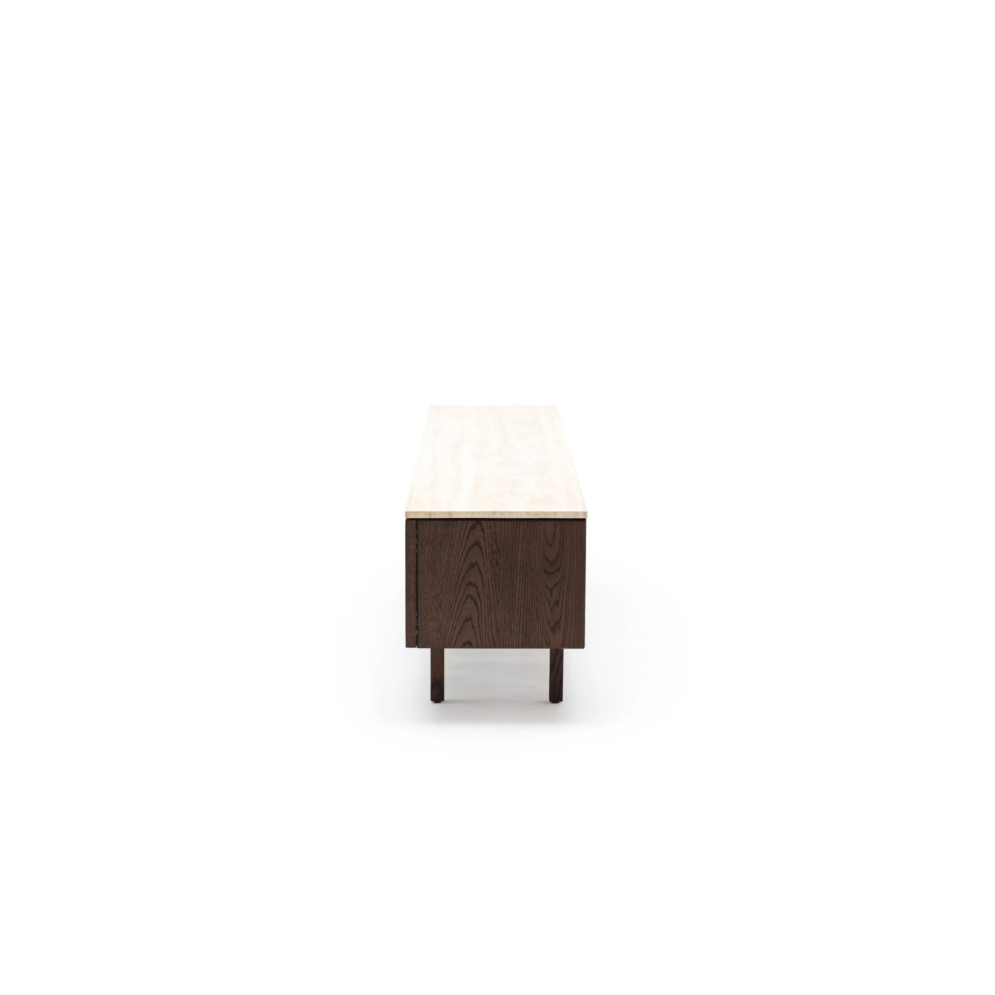 Yorke 220 Entertainment Unit - Espresso Oak & Travertine - Image 3