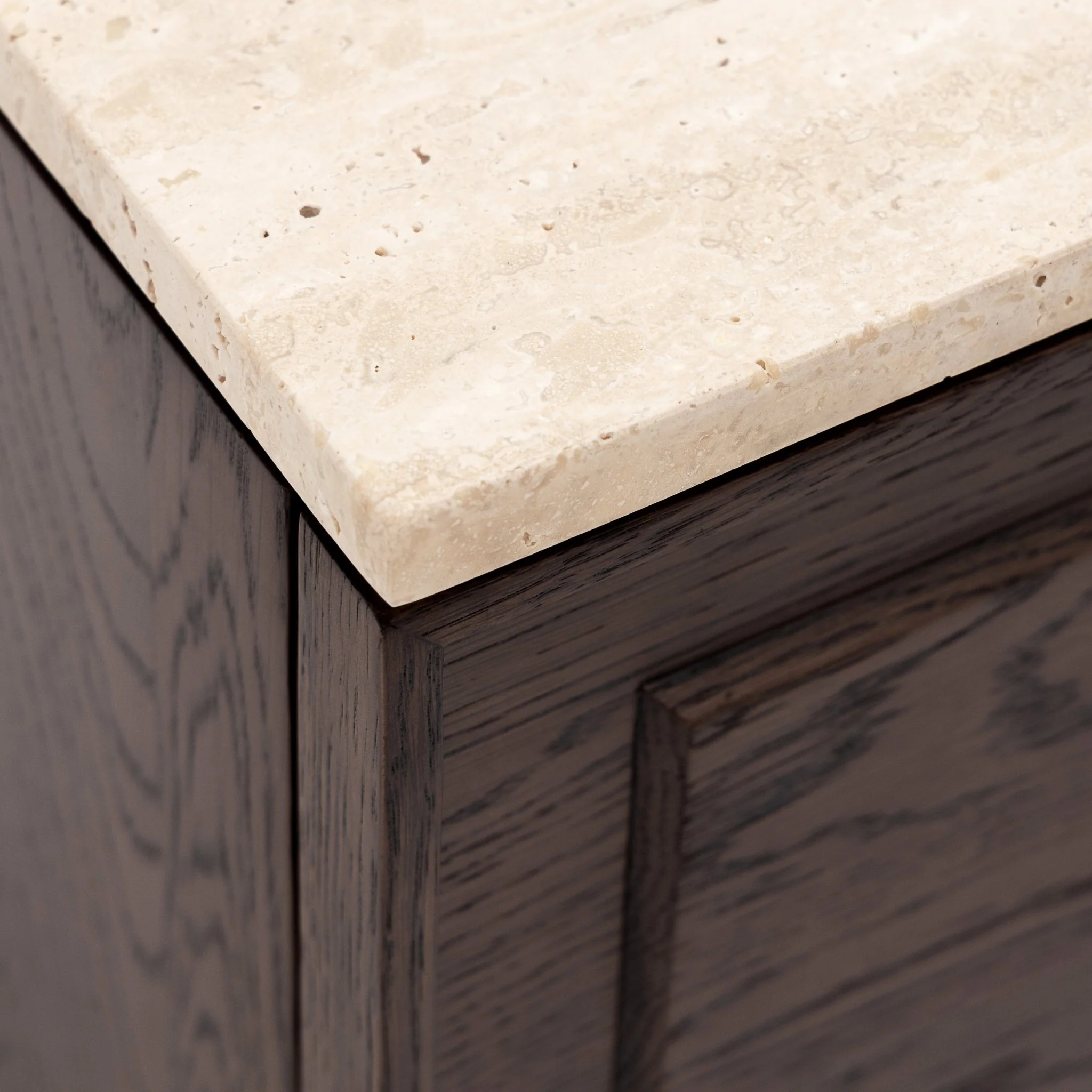 Yorke 220 Entertainment Unit - Espresso Oak & Travertine - Image 8