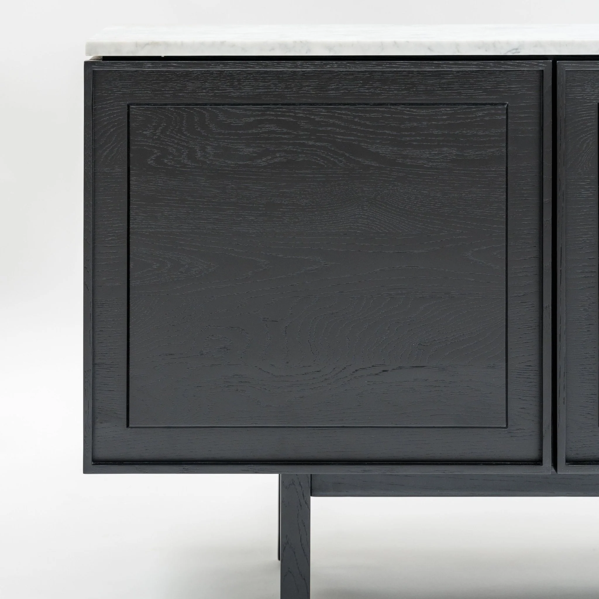 Yorke 220 Sideboard - Black Oak & Bianca Carrara - Image 7