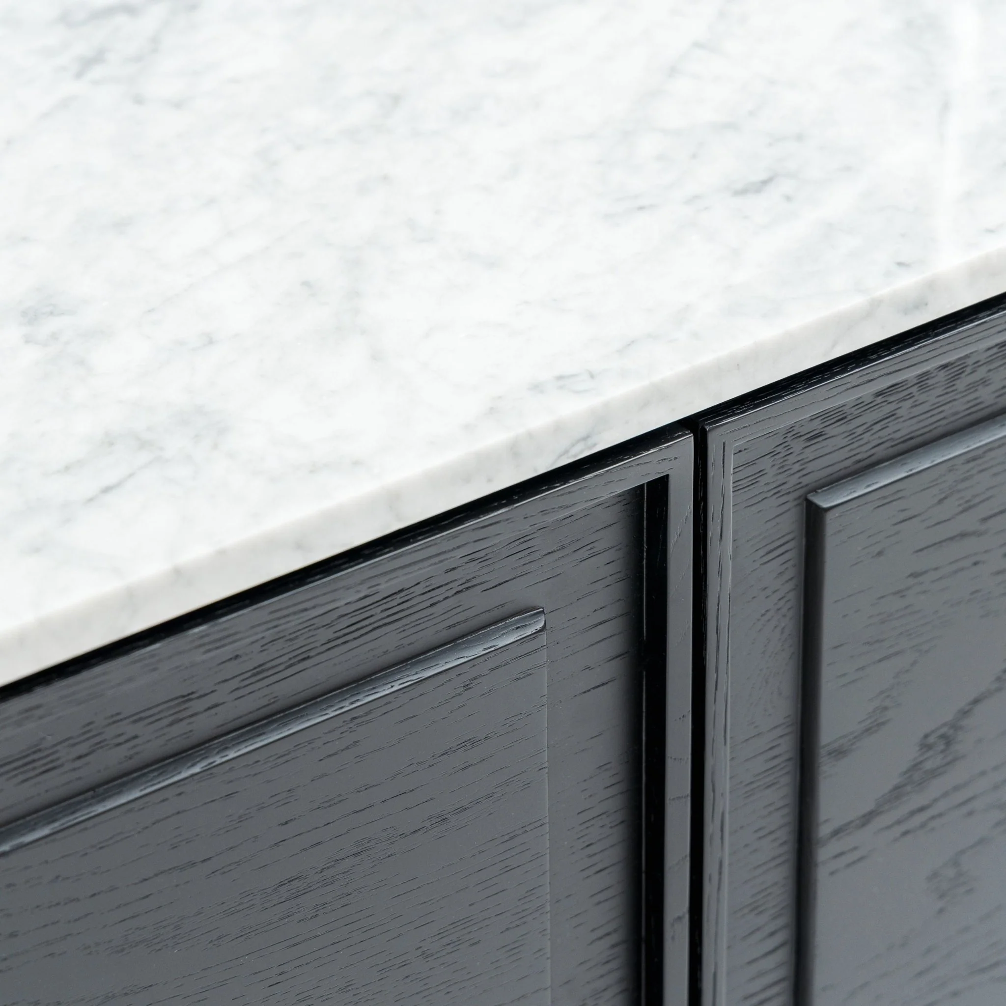 Yorke 220 Sideboard - Black Oak & Bianca Carrara - Image 8
