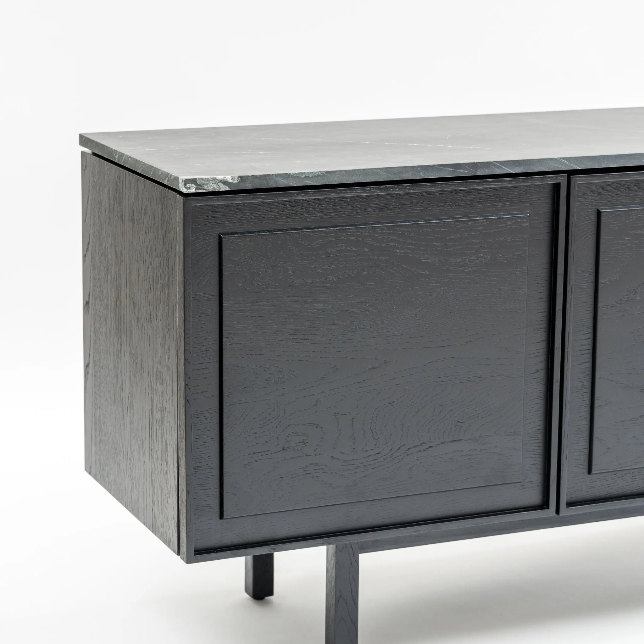 Yorke 220 Sideboard - Black Oak & Nero Perlato - Image 5
