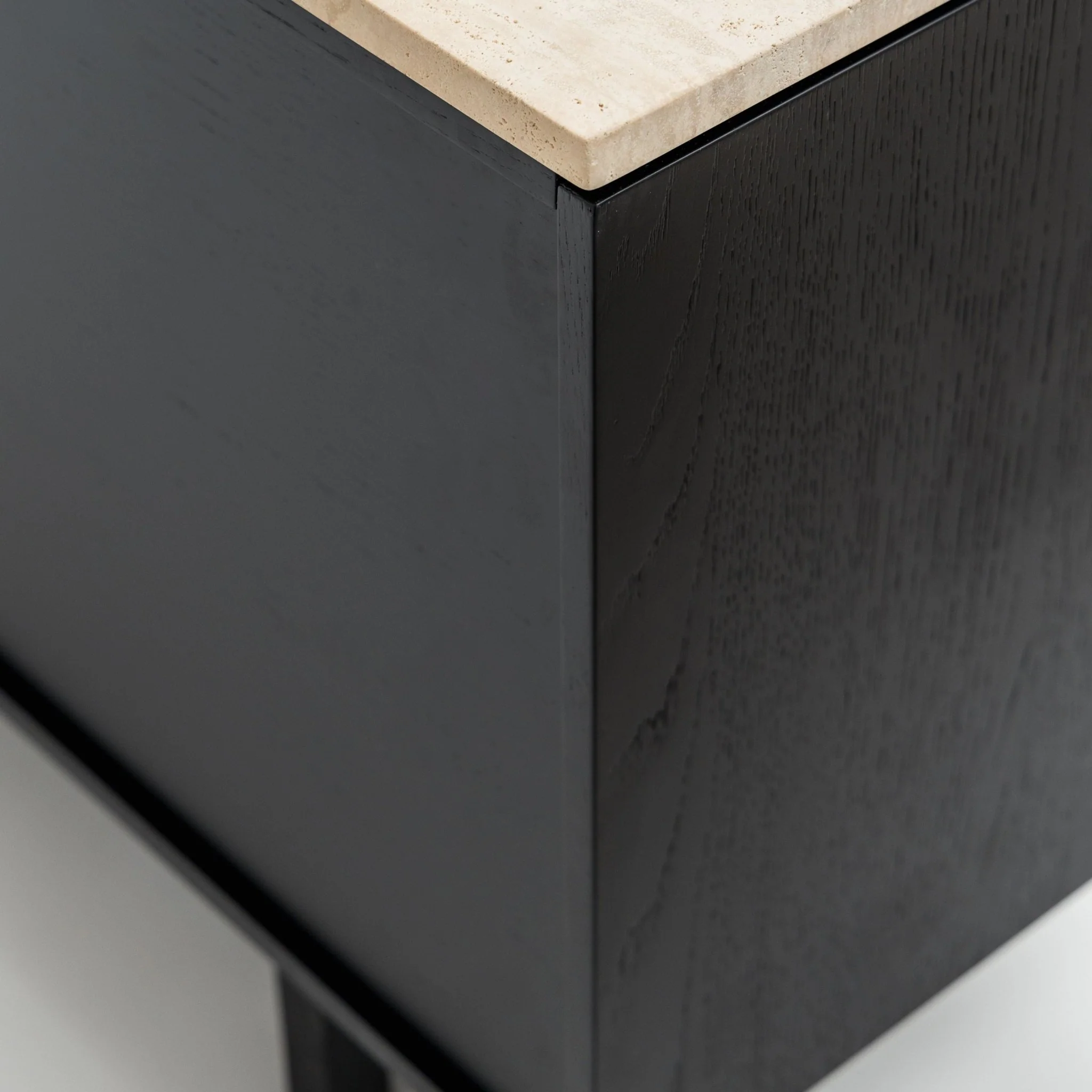 Yorke 220 Sideboard - Black Oak & Travertine - Image 12