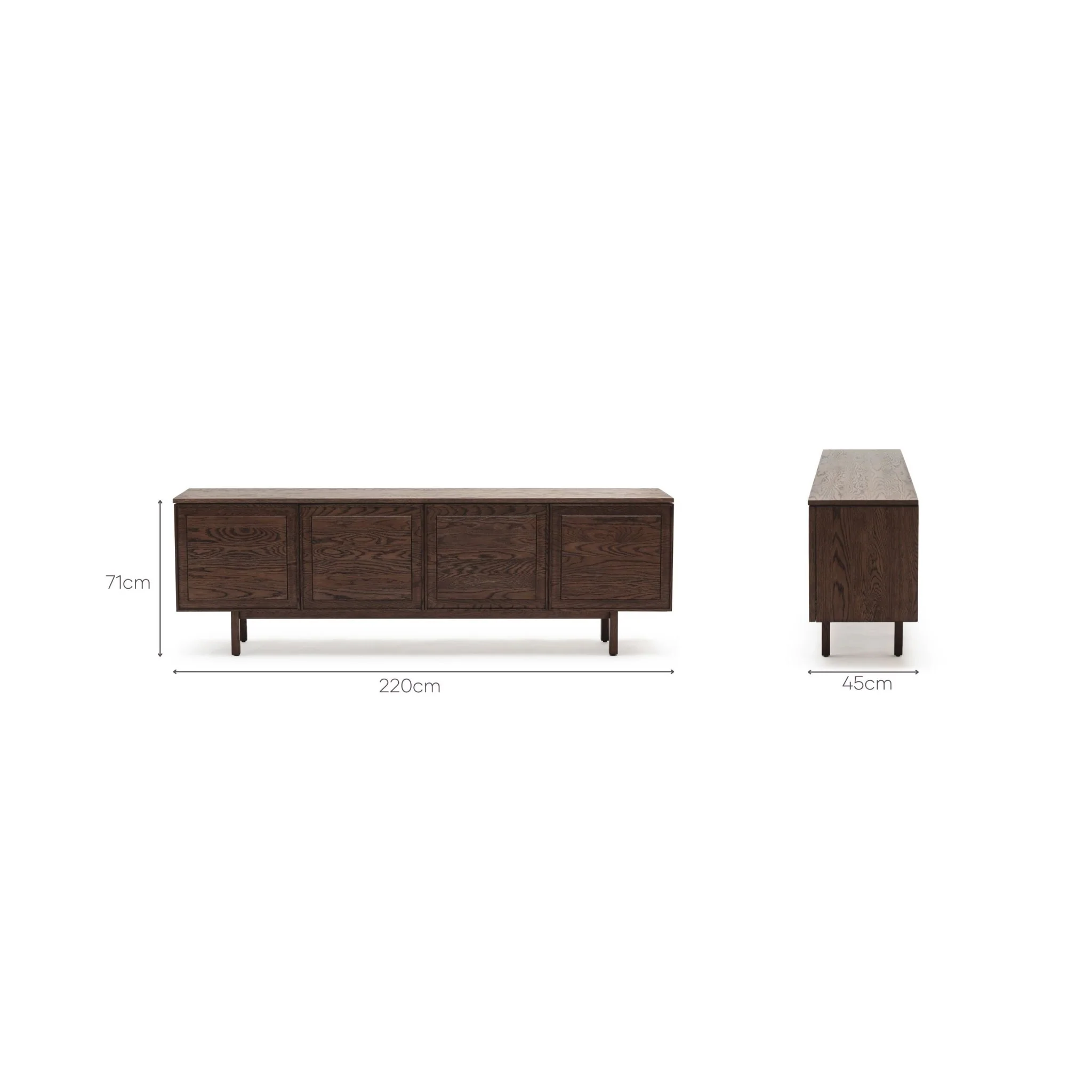 Yorke 220 Sideboard - Espresso Oak - Image 20