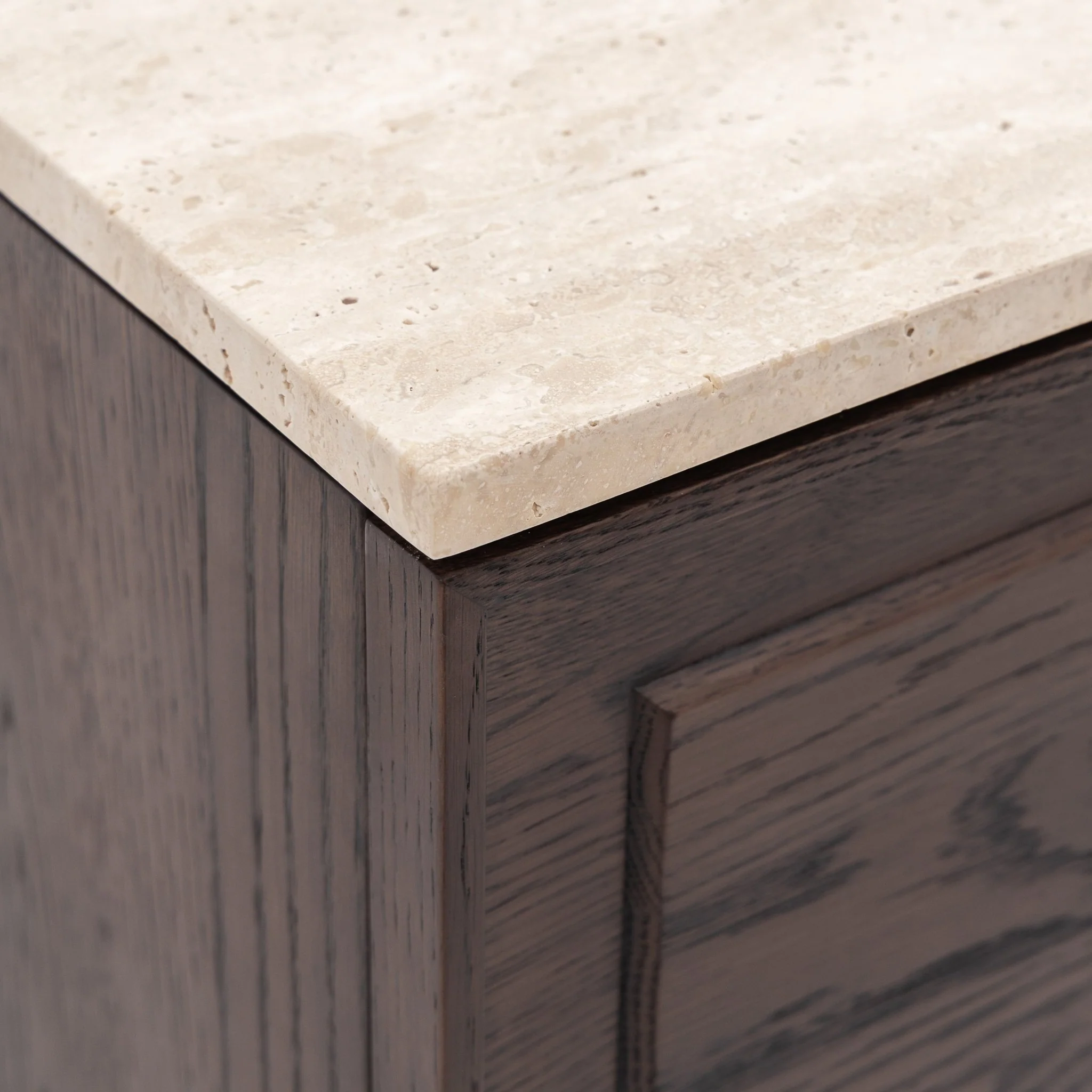 Yorke 220 Sideboard - Espresso Oak & Travertine - Image 12