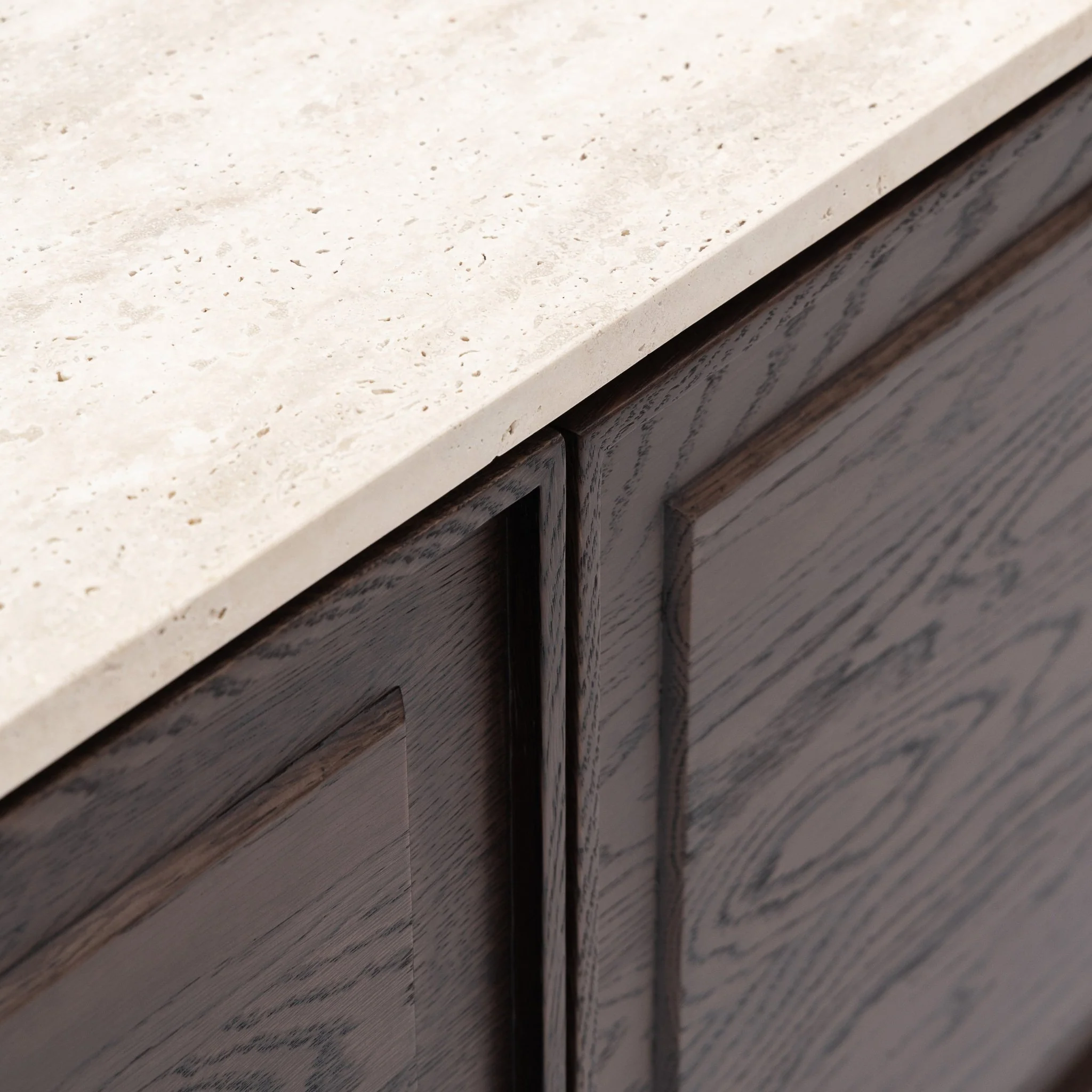 Yorke 220 Sideboard - Espresso Oak & Travertine - Image 13