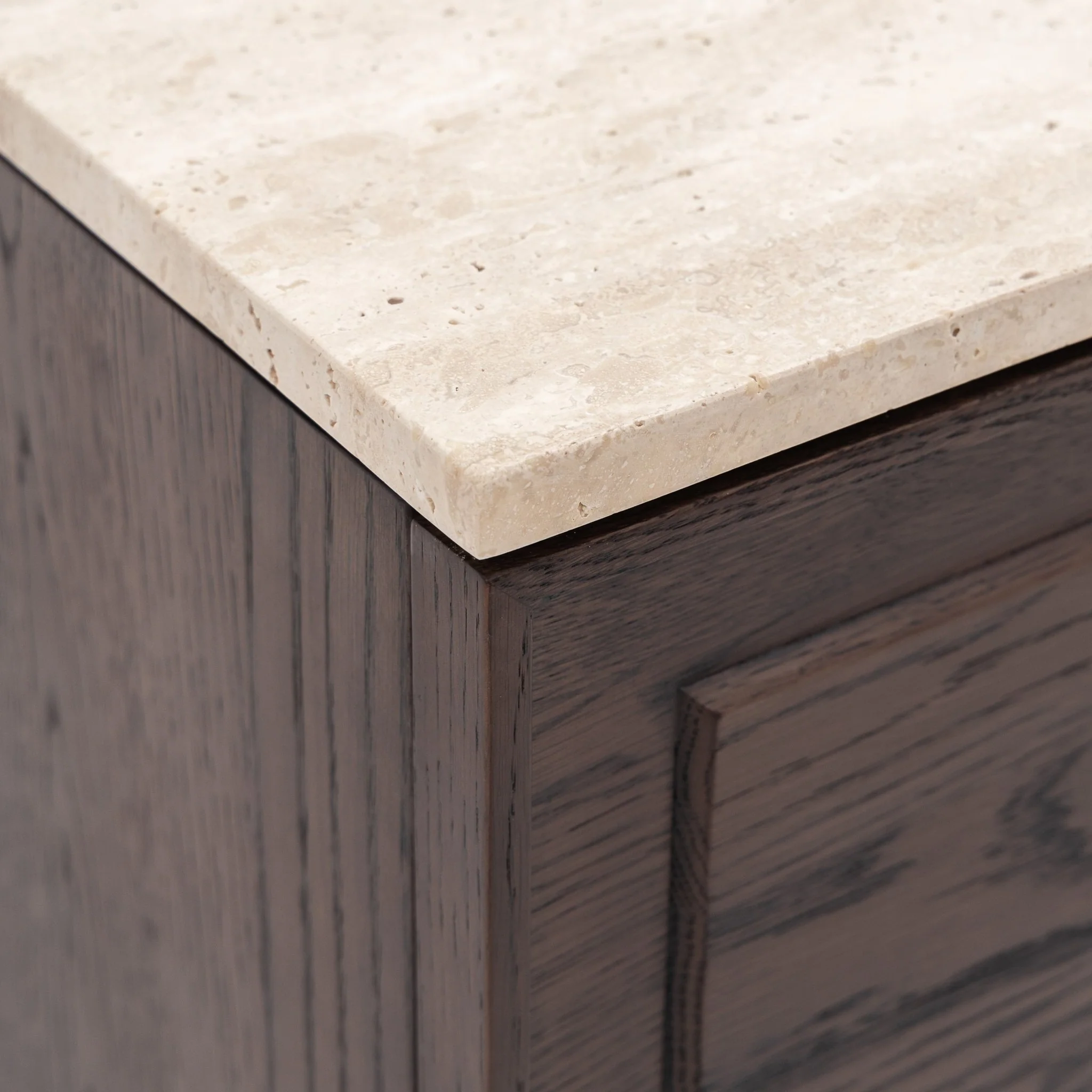 Yorke 220 Sideboard - Espresso Oak & Travertine - Image 16