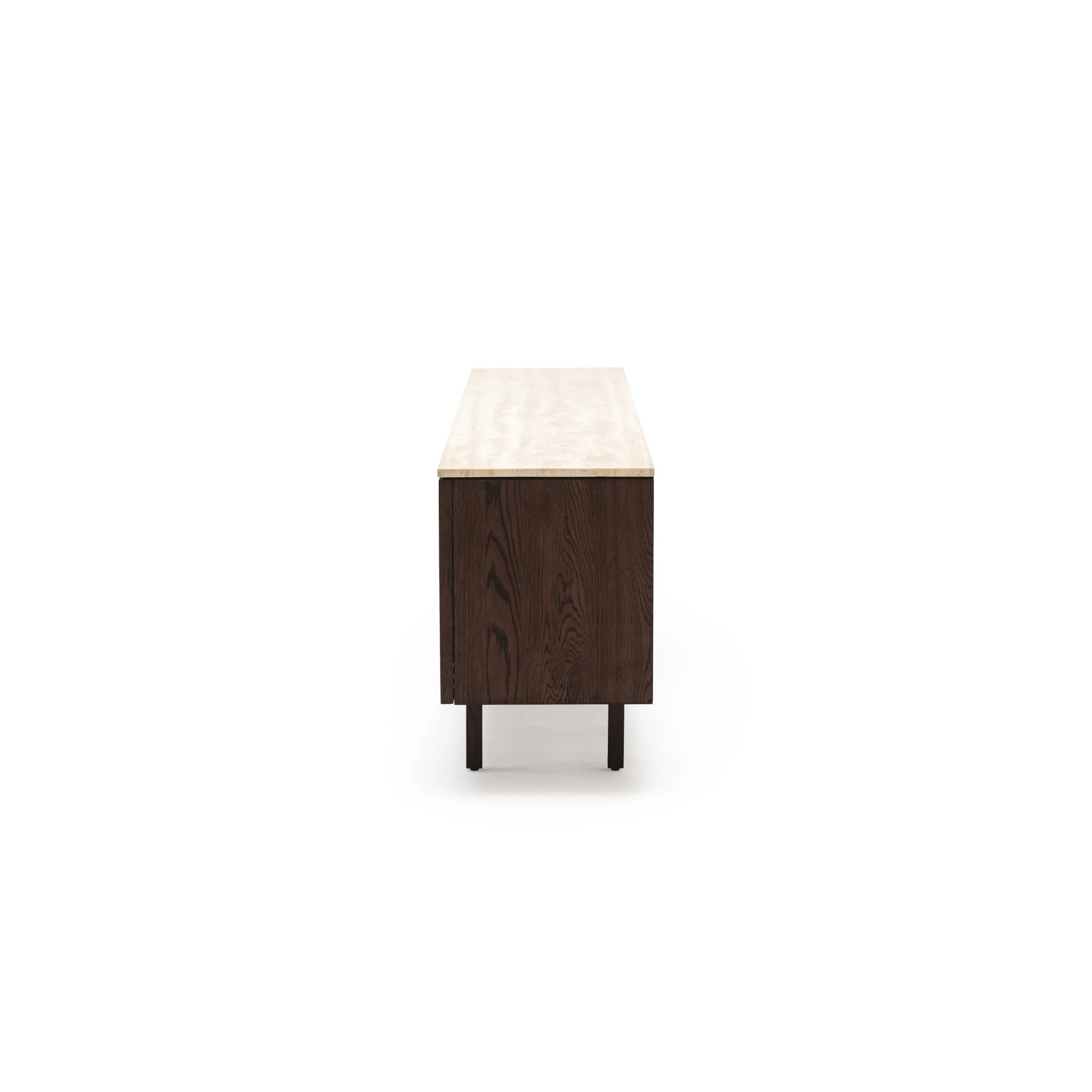 Yorke 220 Sideboard - Espresso Oak & Travertine - Image 3