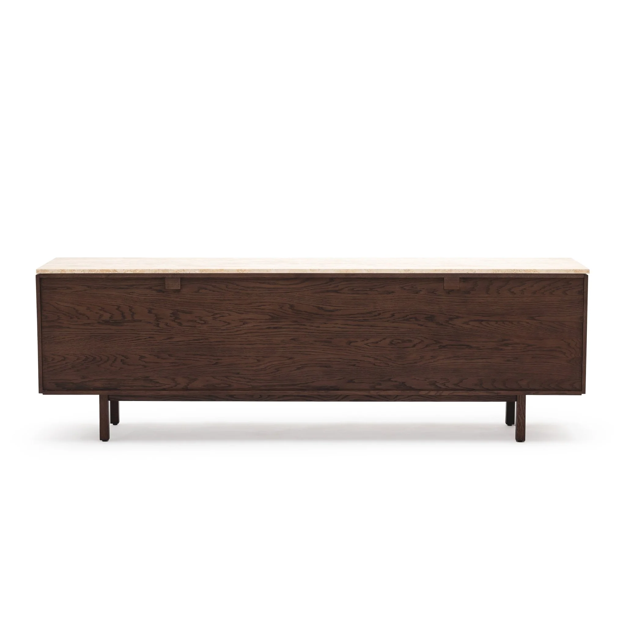 Yorke 220 Sideboard - Espresso Oak & Travertine - Image 4