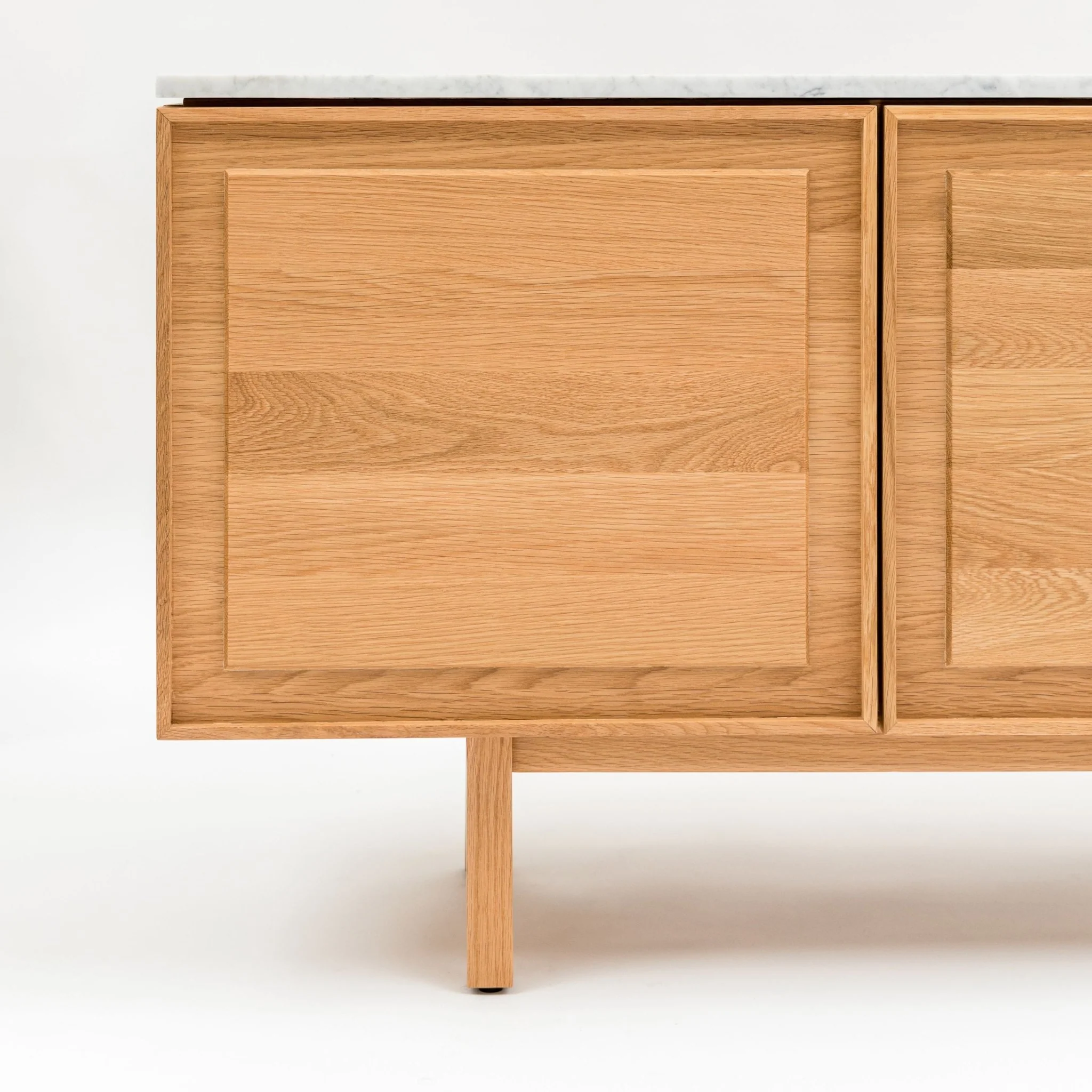 Yorke 220 Sideboard - Light Oak & Bianca Carrara - Image 12
